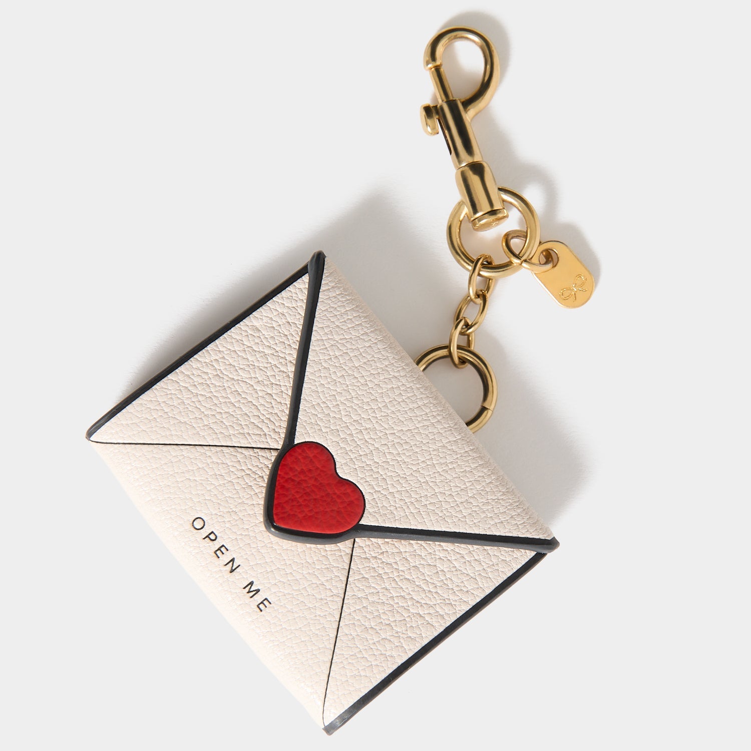 I Love You Charm -

          
            Capra Leather in Chalk white -
          

          Anya Hindmarch US

