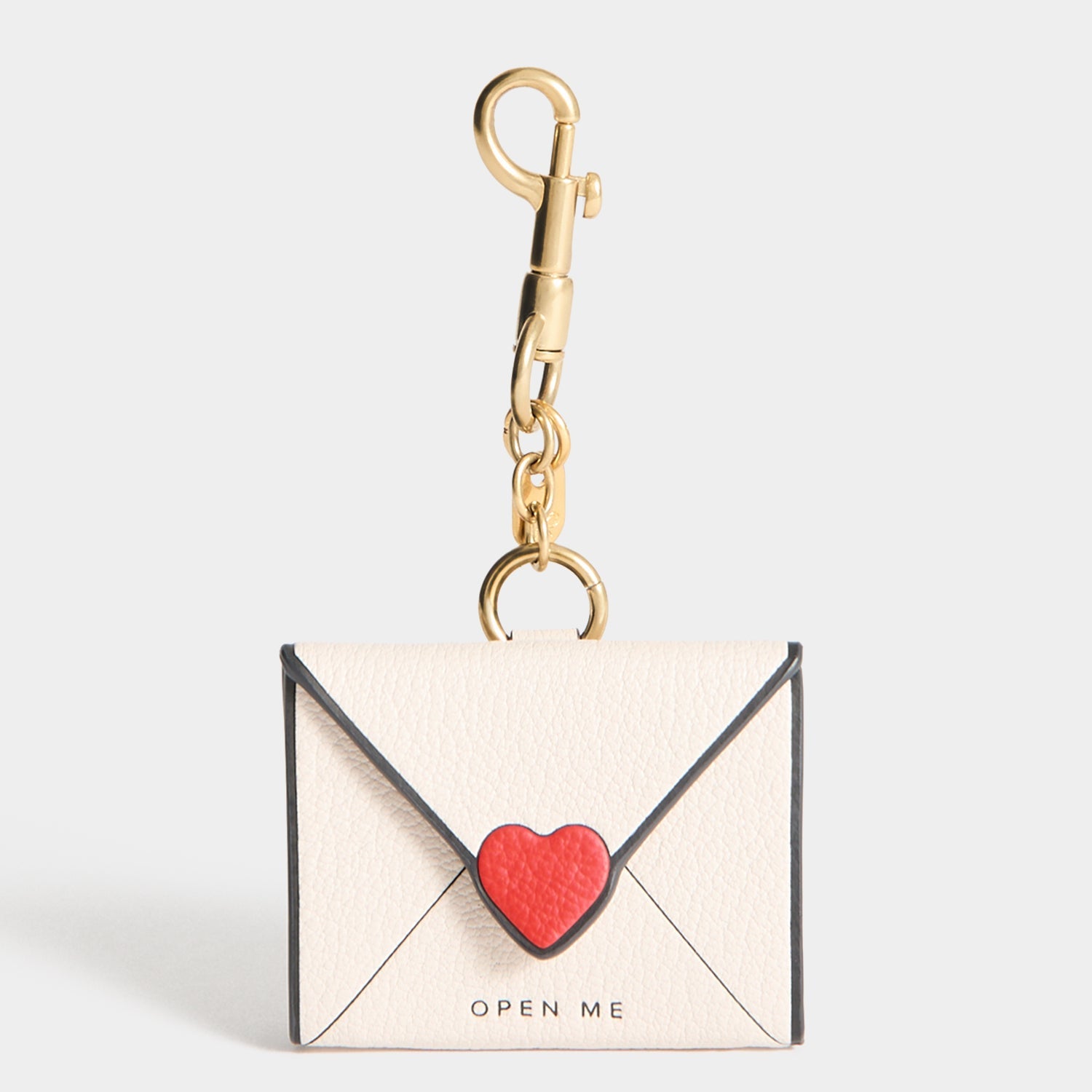 I Love You Charm -

          
            Capra Leather in Chalk white -
          

          Anya Hindmarch US
