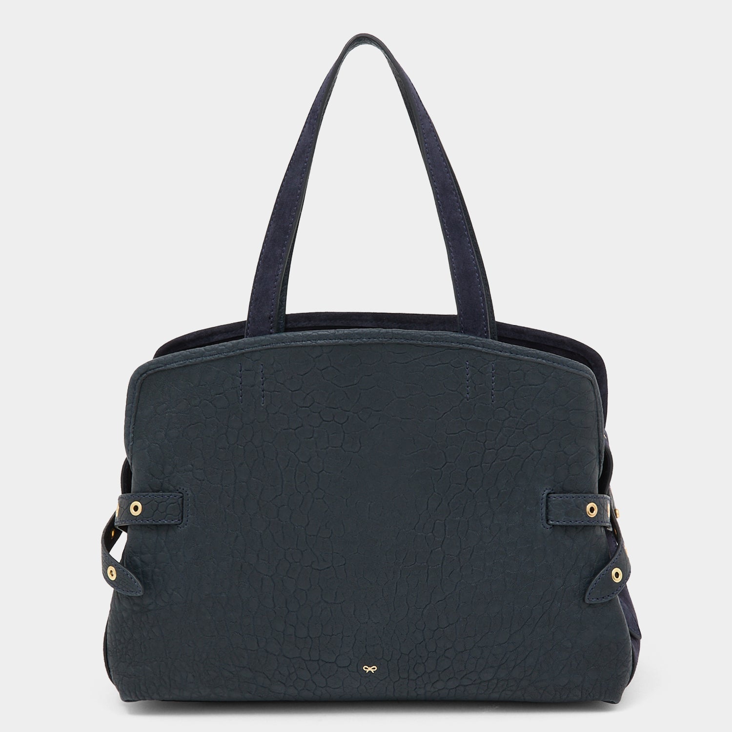 Wilson Eyelet Shoulder Bag -

          
            Suede Leather in Marine Blue -
          

          Anya Hindmarch US
