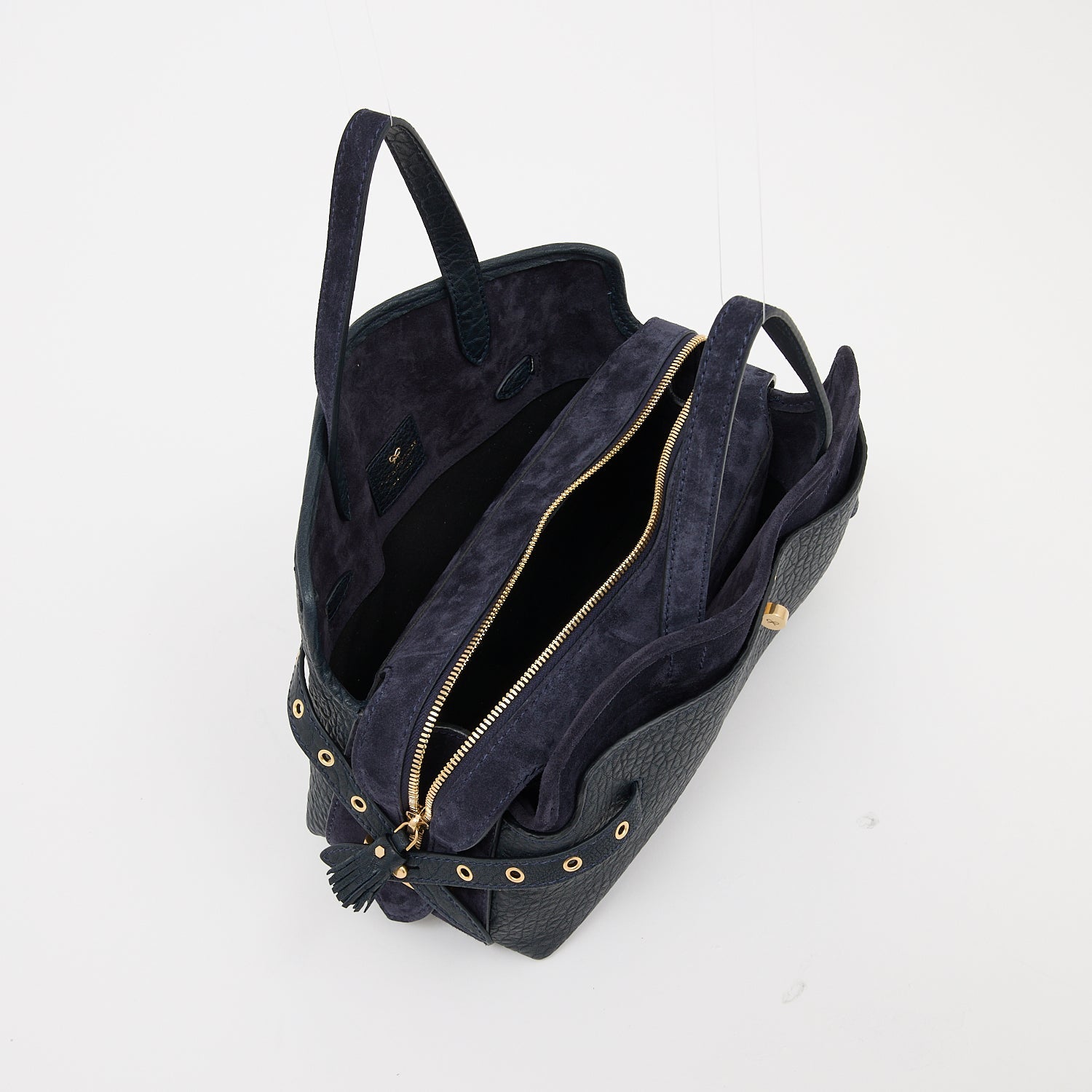 Wilson Eyelet Cross-body -

          
            Suede in Marine Blue -
          

          Anya Hindmarch US

