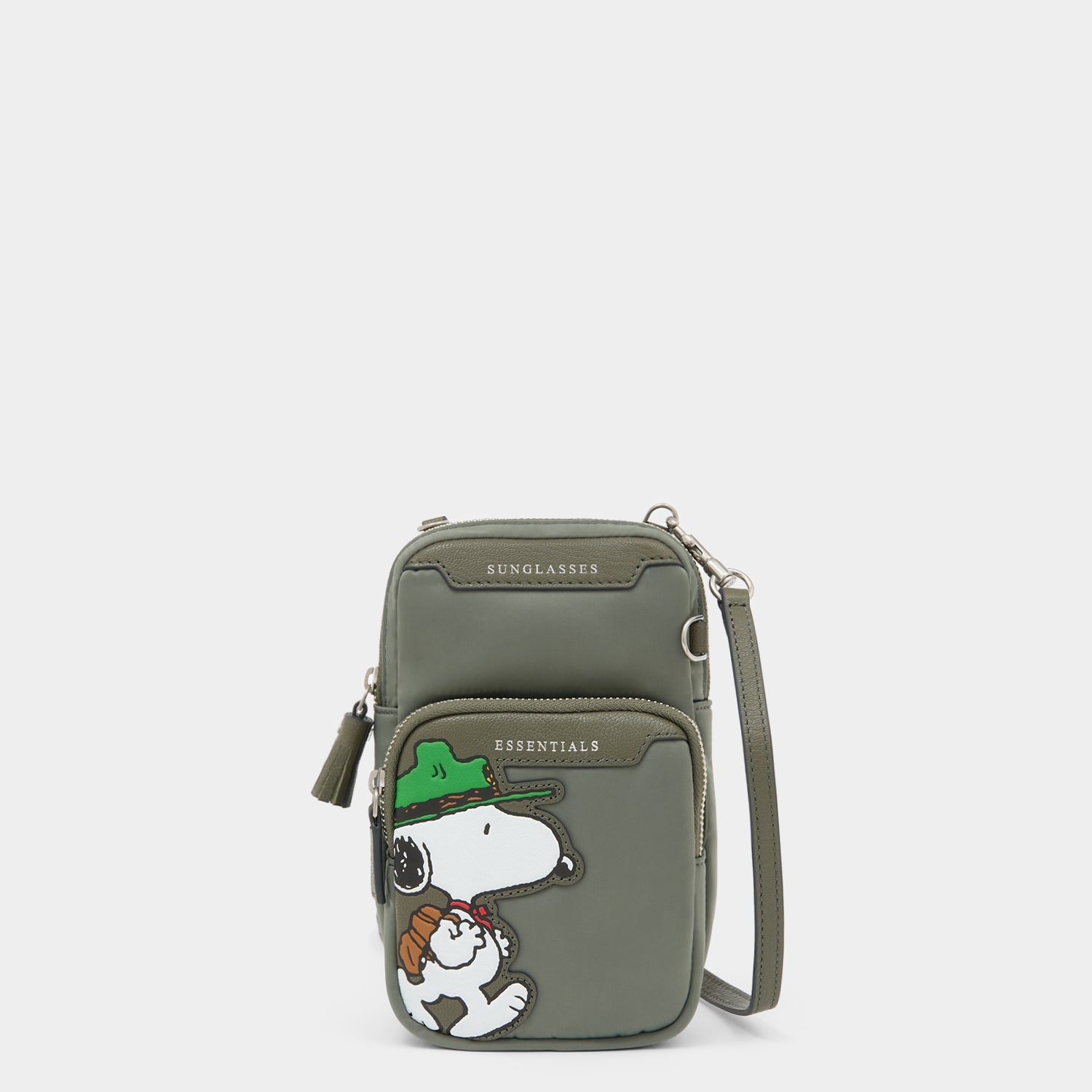 Peanuts Snoopy Essentials Cross-body -

          
            Recycled padded fabric in Fern Green -
          

          Anya Hindmarch US

