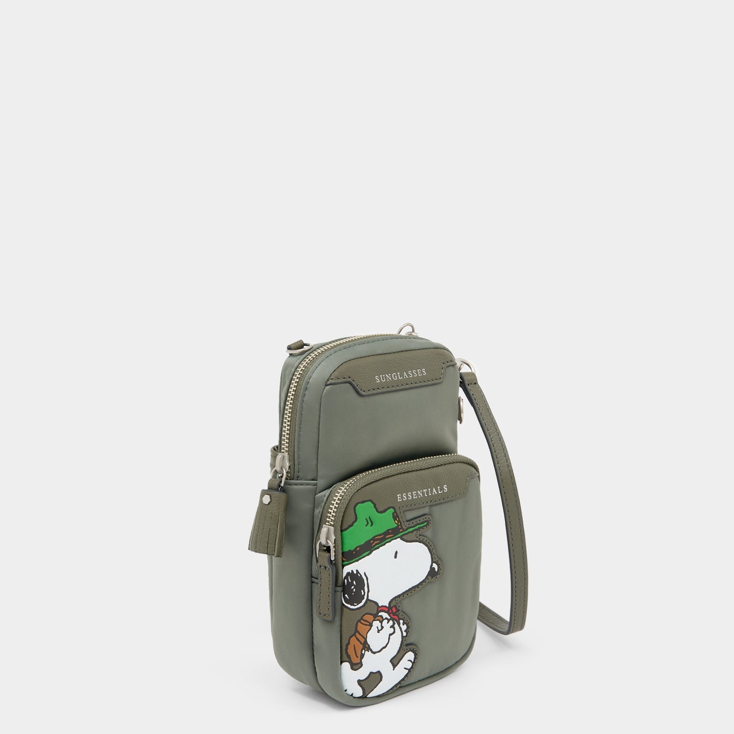 Peanuts Snoopy Essentials Cross-body -

          
            Recycled padded fabric in Fern Green -
          

          Anya Hindmarch US
