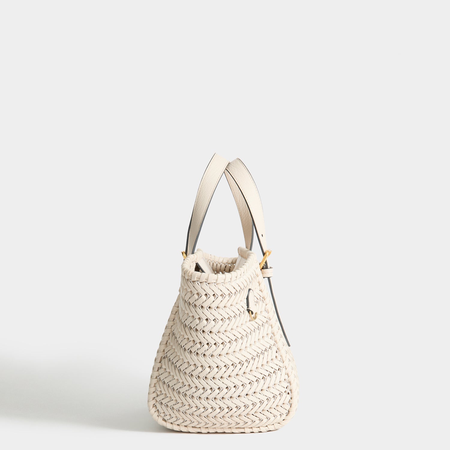 Neeson Small Square Tote -

          
            Capra Leather in Chalk -
          

          Anya Hindmarch US
