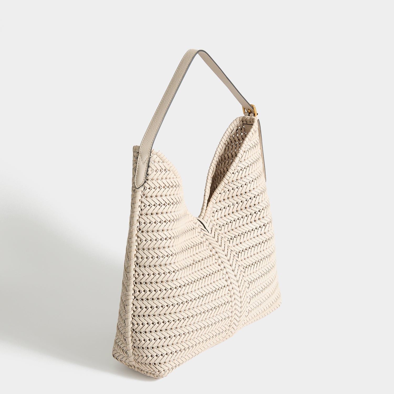 Neeson Tassel Hobo Bag -

          
            Capra Leather in Chalk -
          

          Anya Hindmarch US

