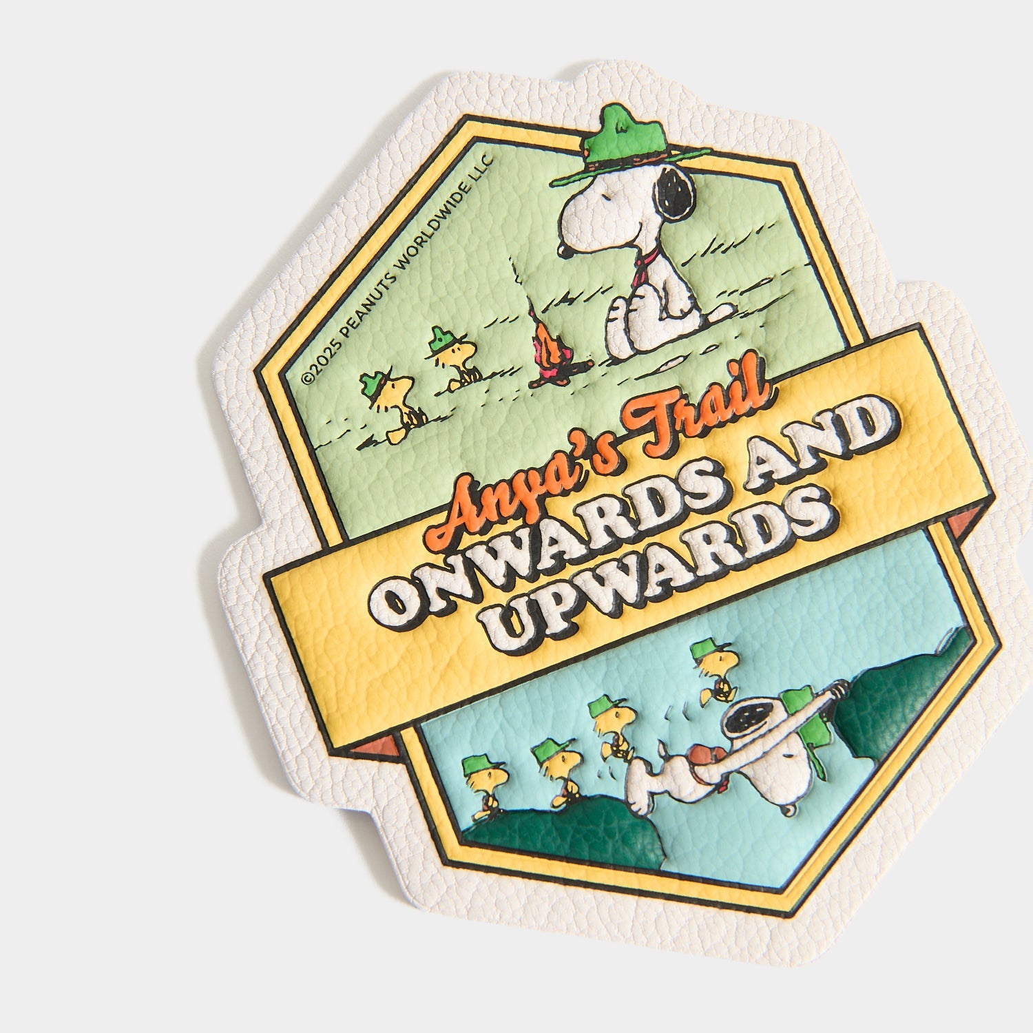 Peanuts Snoopy Sticker -

          
            Capra Leather in Optic White -
          

          Anya Hindmarch US
