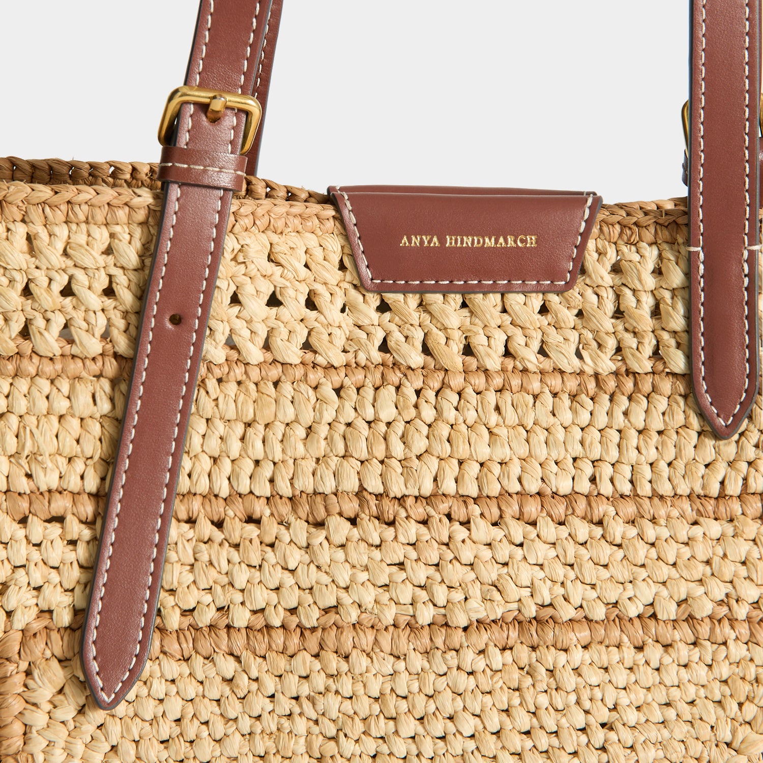 ANYA HINDMARCH リボン柄モノグラム　ボストンバッグ ANYA HINDMARCH アニヤハインドマーチ ボストンバッグ グレー