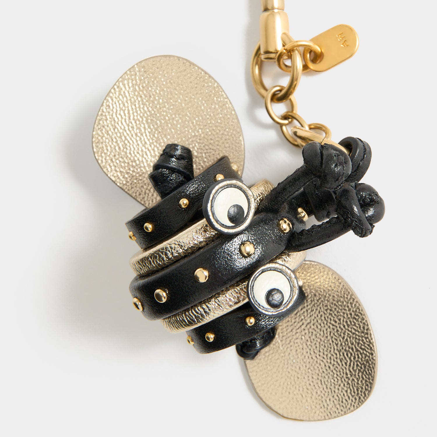 Bee Charm -

          
            Capra Leather in black -
          

          Anya Hindmarch US
