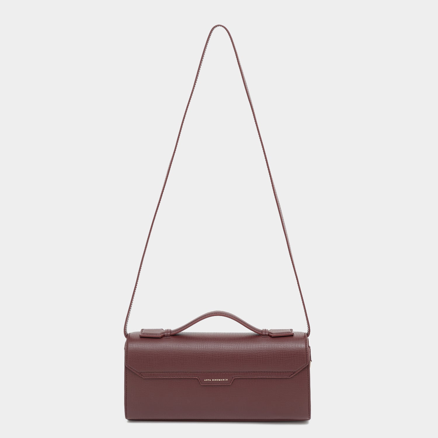 Mortimer Clutch -

          
            Crosshatch Leather in Barolo Red  -
          

          Anya Hindmarch US
