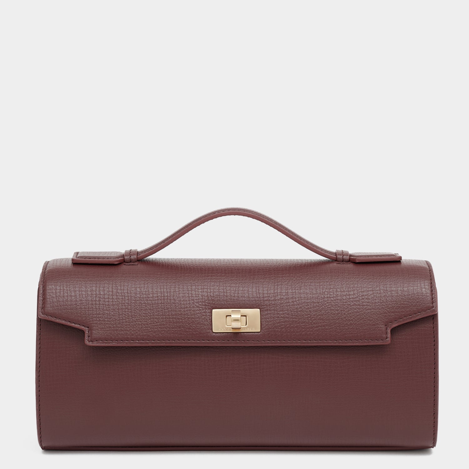 Mortimer Clutch -

          
            Crosshatch Leather in Barolo Red  -
          

          Anya Hindmarch US
