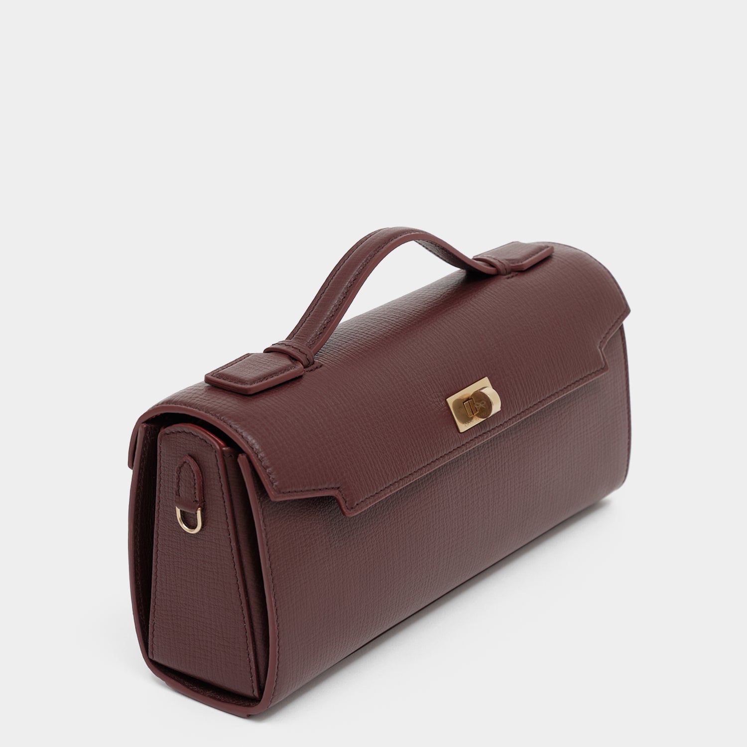 Mortimer Clutch -

          
            Crosshatch Leather in Barolo Red  -
          

          Anya Hindmarch US

