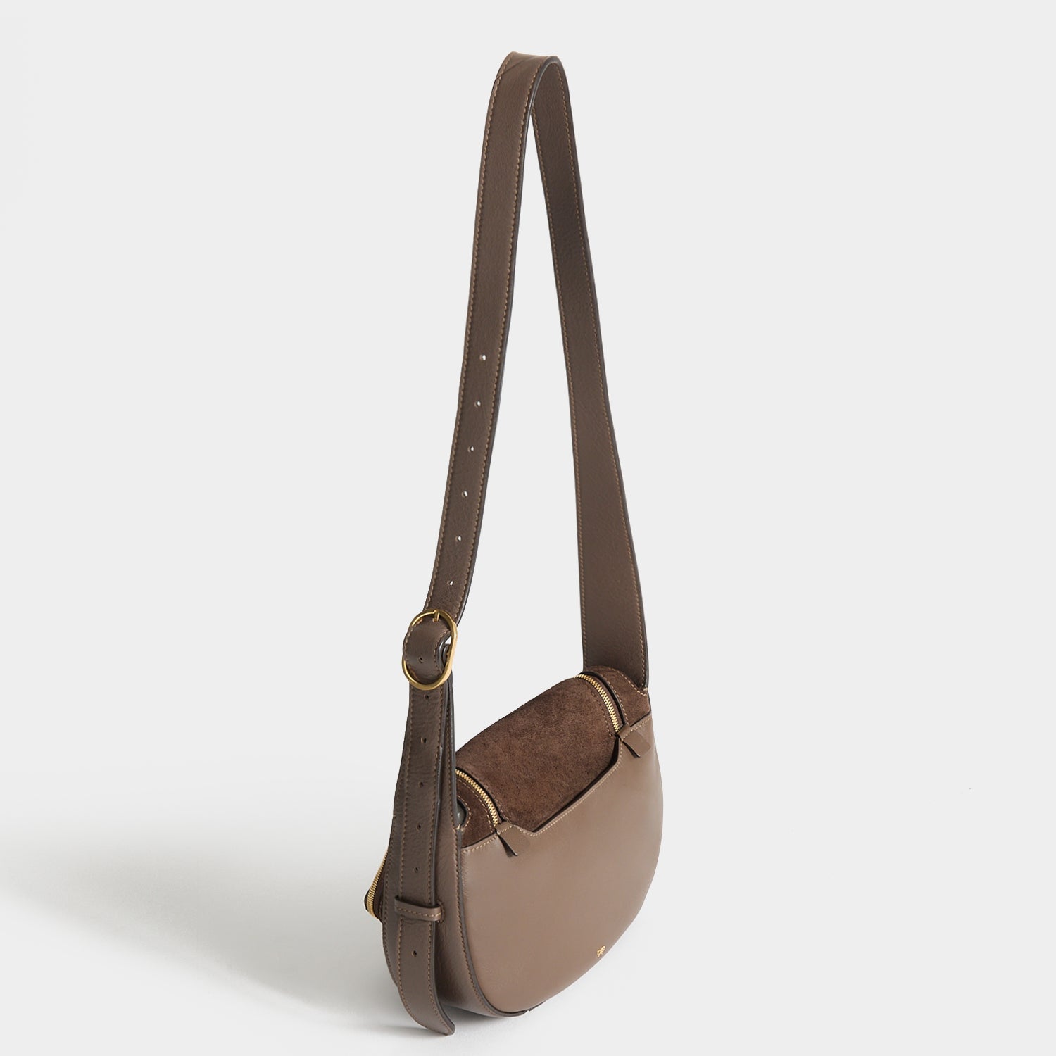Vere Cross-body -

          
            Suede/Calf Leather in Truffle -
          

          Anya Hindmarch US
