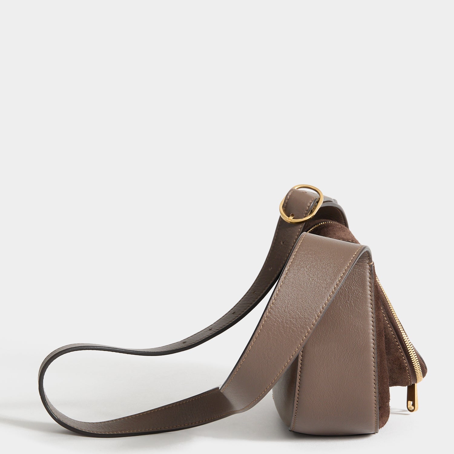 Vere Cross-body -

          
            Suede/Calf Leather in Truffle -
          

          Anya Hindmarch US
