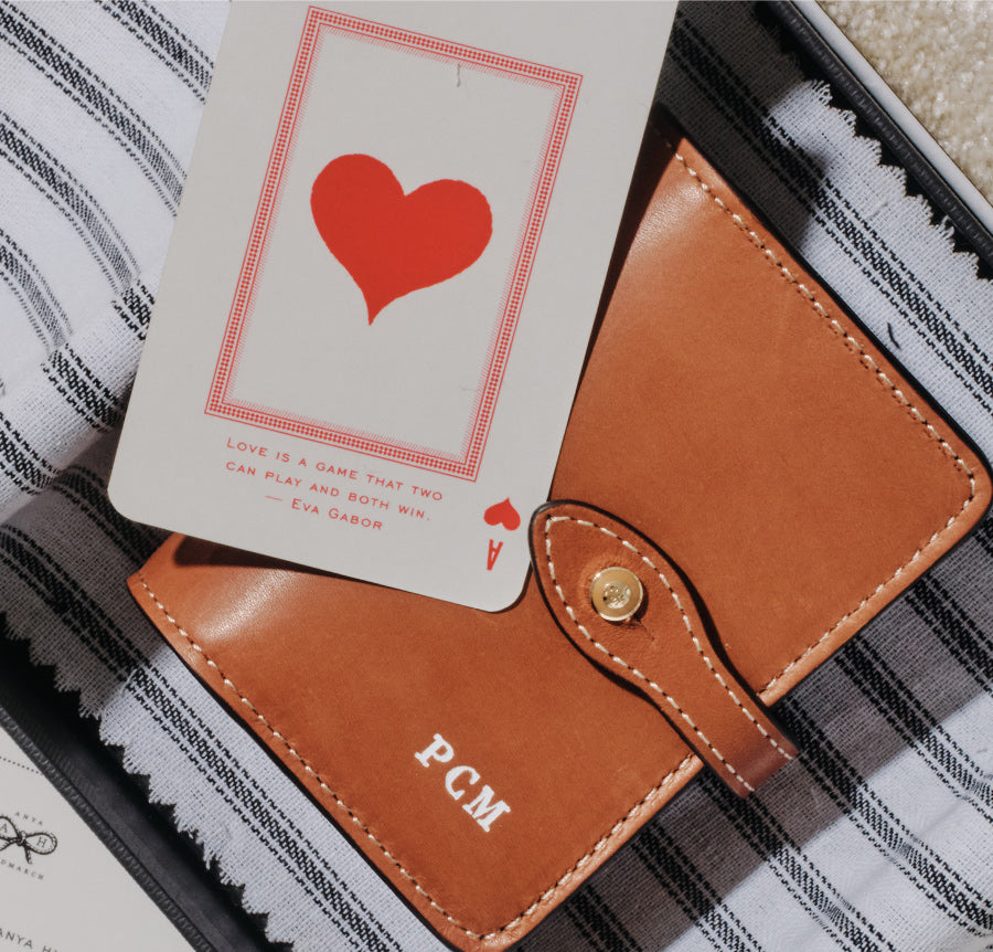 Deck Of Cards and Case -

          
            Leather in Tan -
          

          Anya Hindmarch US
