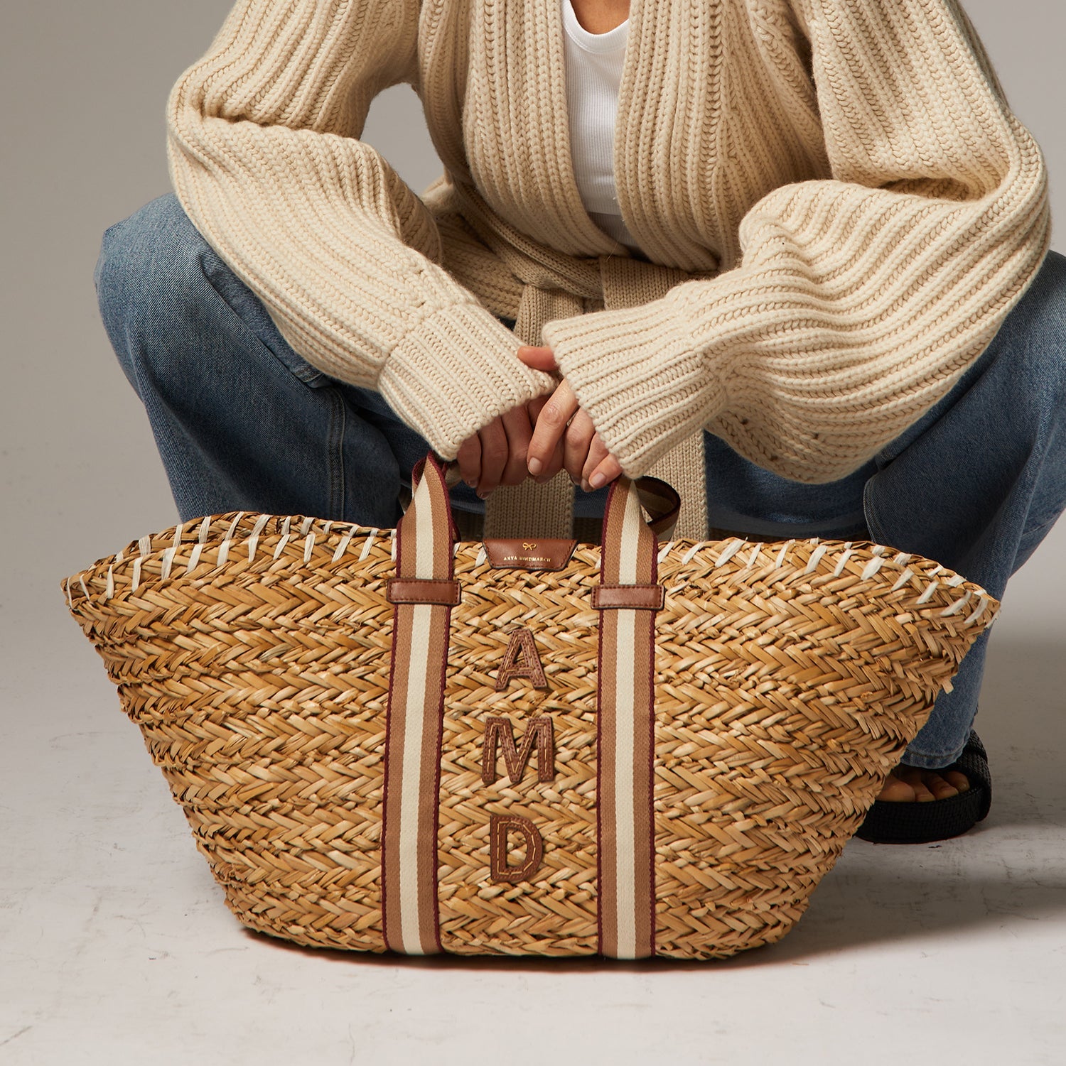 Walton Large Basket Bag -

          
            Seagrass in Natural -
          

          Anya Hindmarch US
