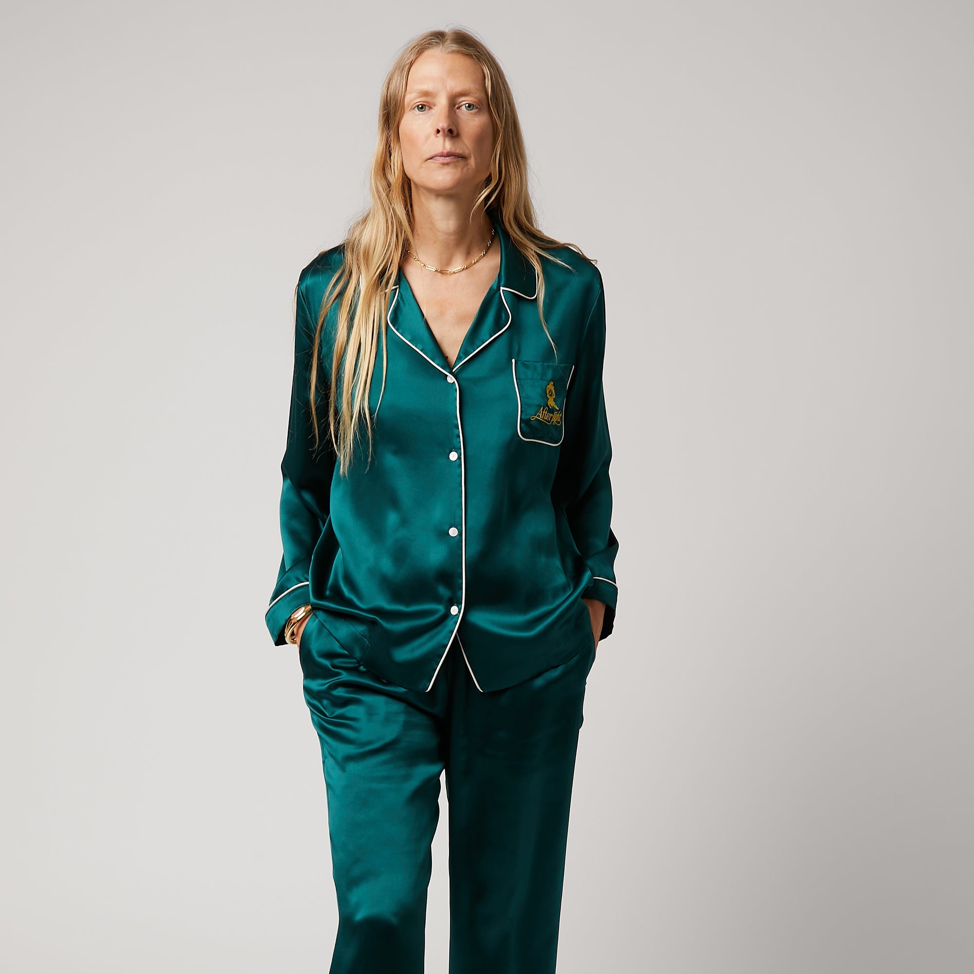 Anya Brands After Eight Pyjamas -

                  
                    Silk in Dark Holly -
                  

                  Anya Hindmarch US
