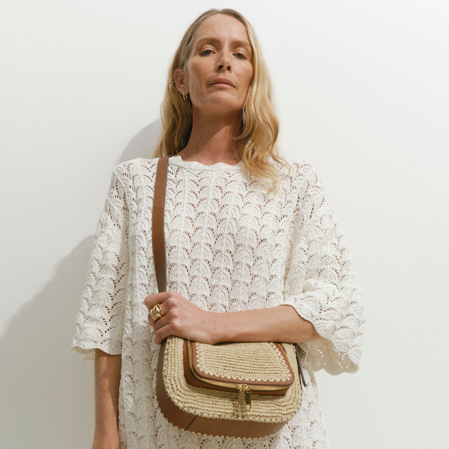 Vere Raffia Small Cross-body -

          
            Raffia in Natural -
          

          Anya Hindmarch US
