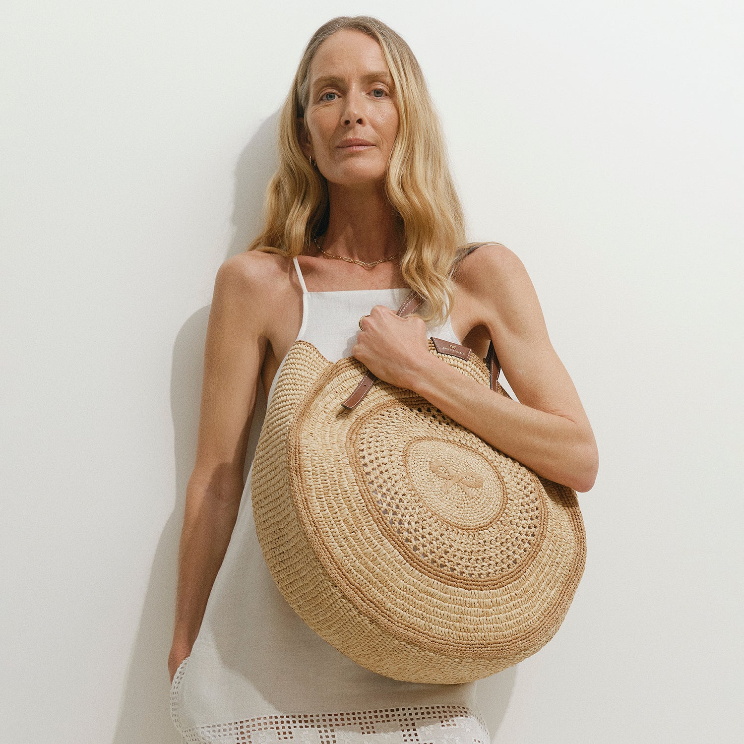 Raffia Round Bow Tote -

          
            Raffia in Natural -
          

          Anya Hindmarch US
