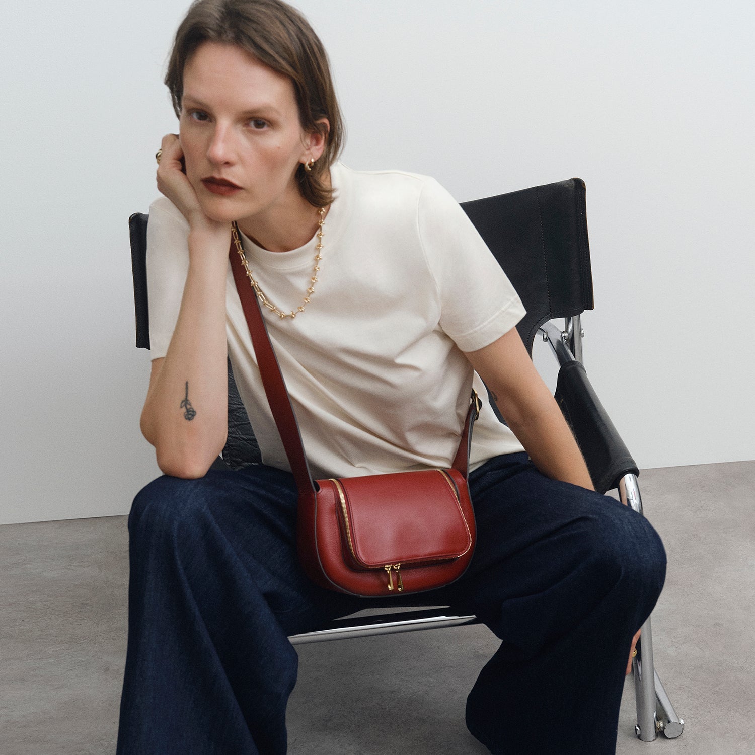 Vere Small Cross-body -

          
            Calf Leather in Vampire -
          

          Anya Hindmarch US
