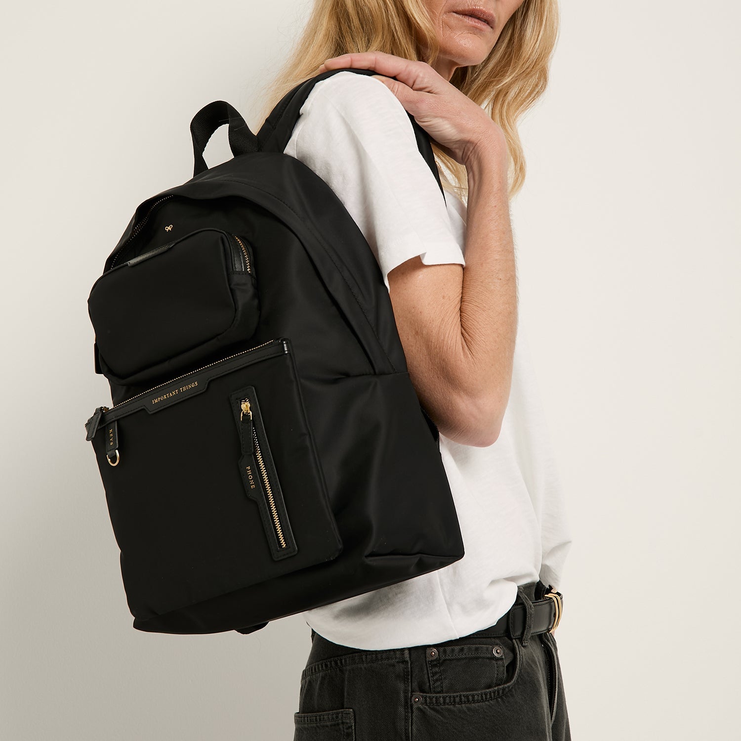 Multi Pocket Backpack -

          
            Regenerated ECONYL® in Black -
          

          Anya Hindmarch US
