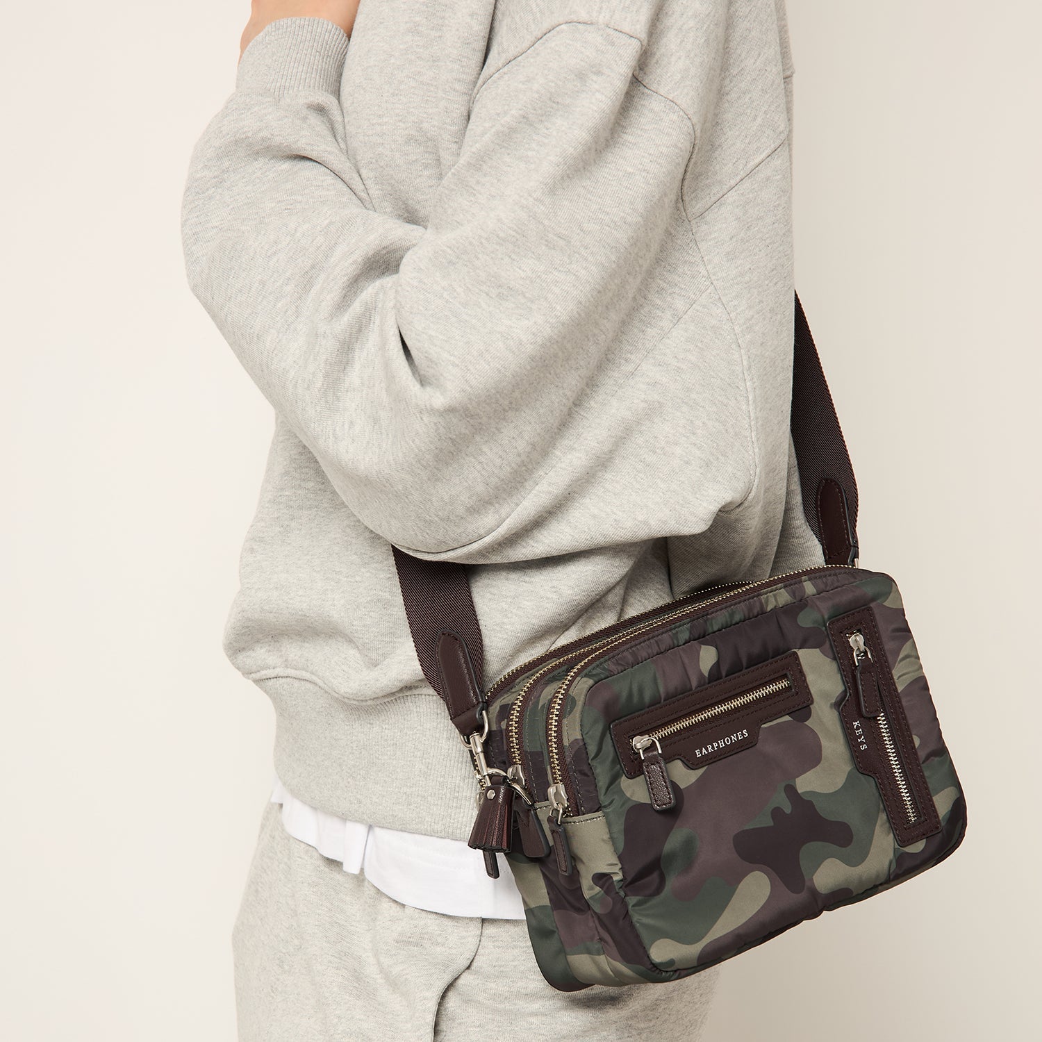 Camouflage Triple Zip Cross-body -

          
            Nylon in Camouflage -
          

          Anya Hindmarch US
