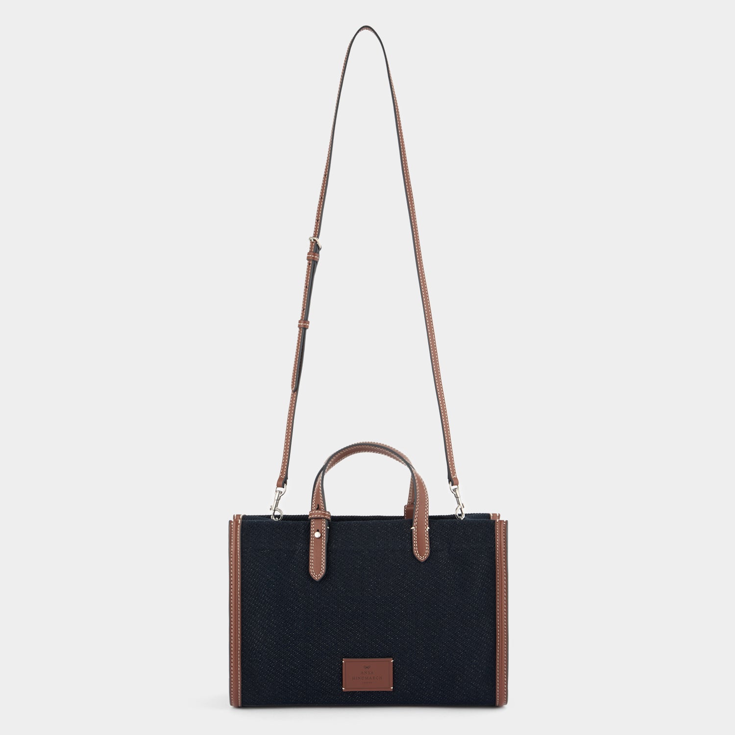 Mini E/W Eyes Tote -

          
            Cotton Drill in Navy -
          

          Anya Hindmarch US
