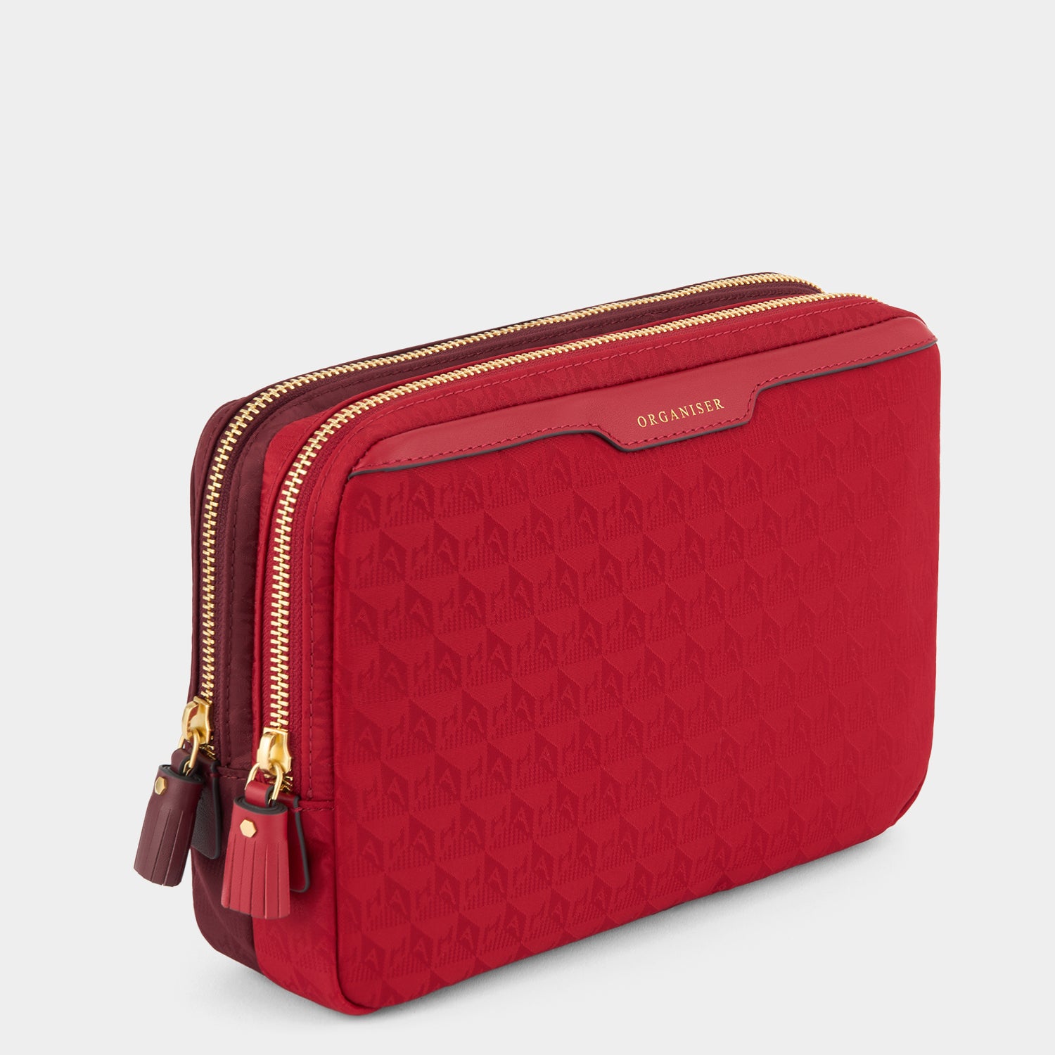 A5 Organiser Duo Pouch -

          
            Jacquard Nylon in Red/Medium Red -
          

          Anya Hindmarch US
