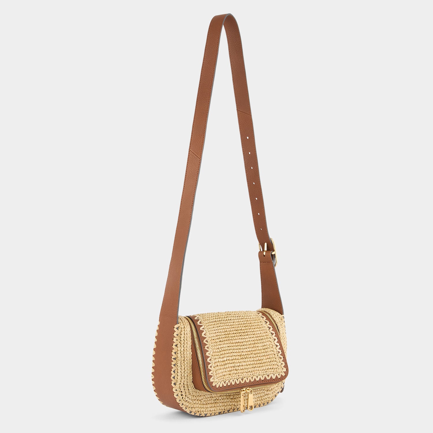 Vere Raffia Small Cross-body -

          
            Raffia in Natural -
          

          Anya Hindmarch US
