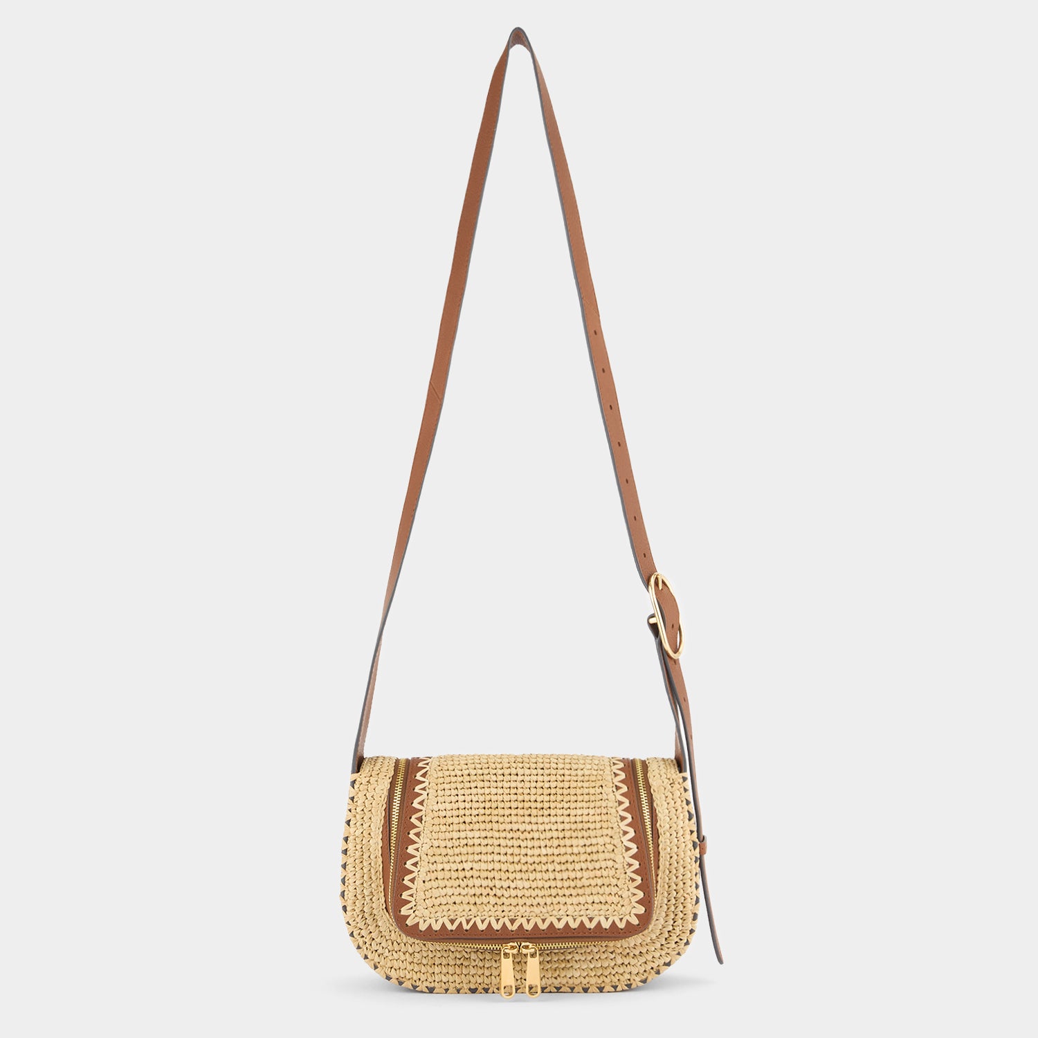 Vere Raffia Small Cross-body -

          
            Raffia in Natural -
          

          Anya Hindmarch US
