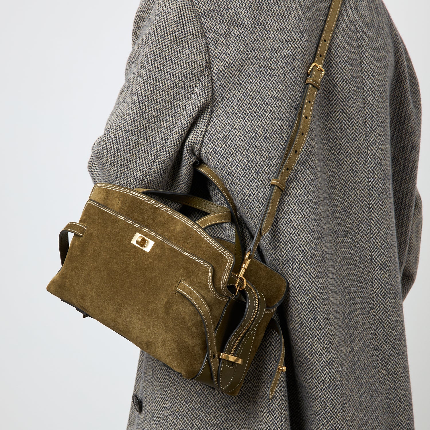 Wilson Stitch Cross-body -

          
            Suede in Bonsai Green -
          

          Anya Hindmarch US
