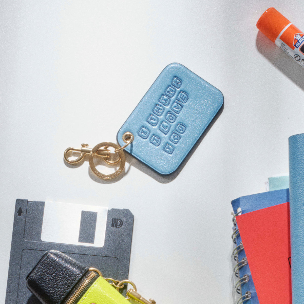 Scribble Charm -

          
            Calf Leather in School Blue -
          

          Anya Hindmarch US
