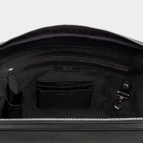 Bespoke Seymour Briefcase -

          
            Butter in Black -
          

          Anya Hindmarch US
