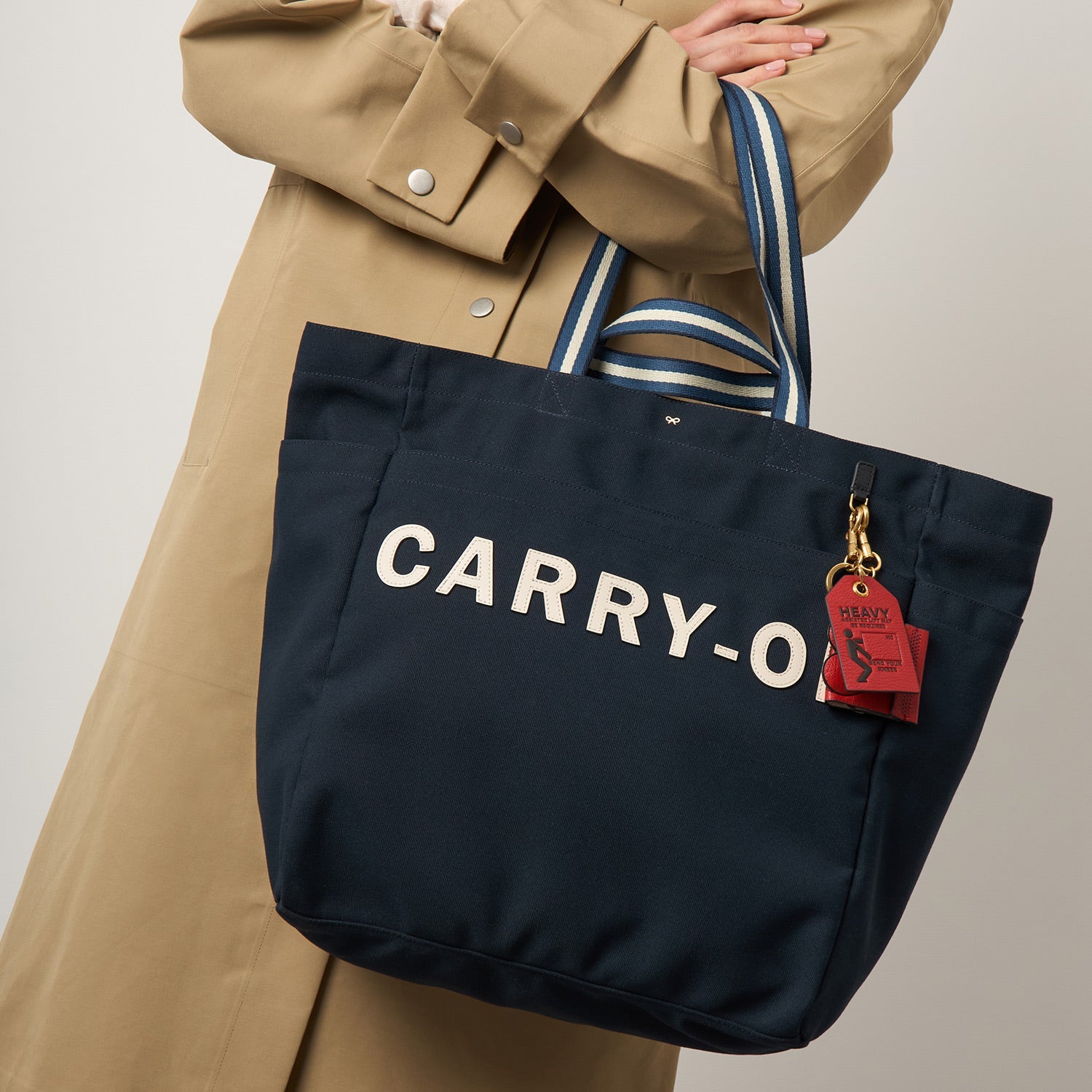 Carry-On Household Tote -

          
            Recycled Canvas in Marine -
          

          Anya Hindmarch US
