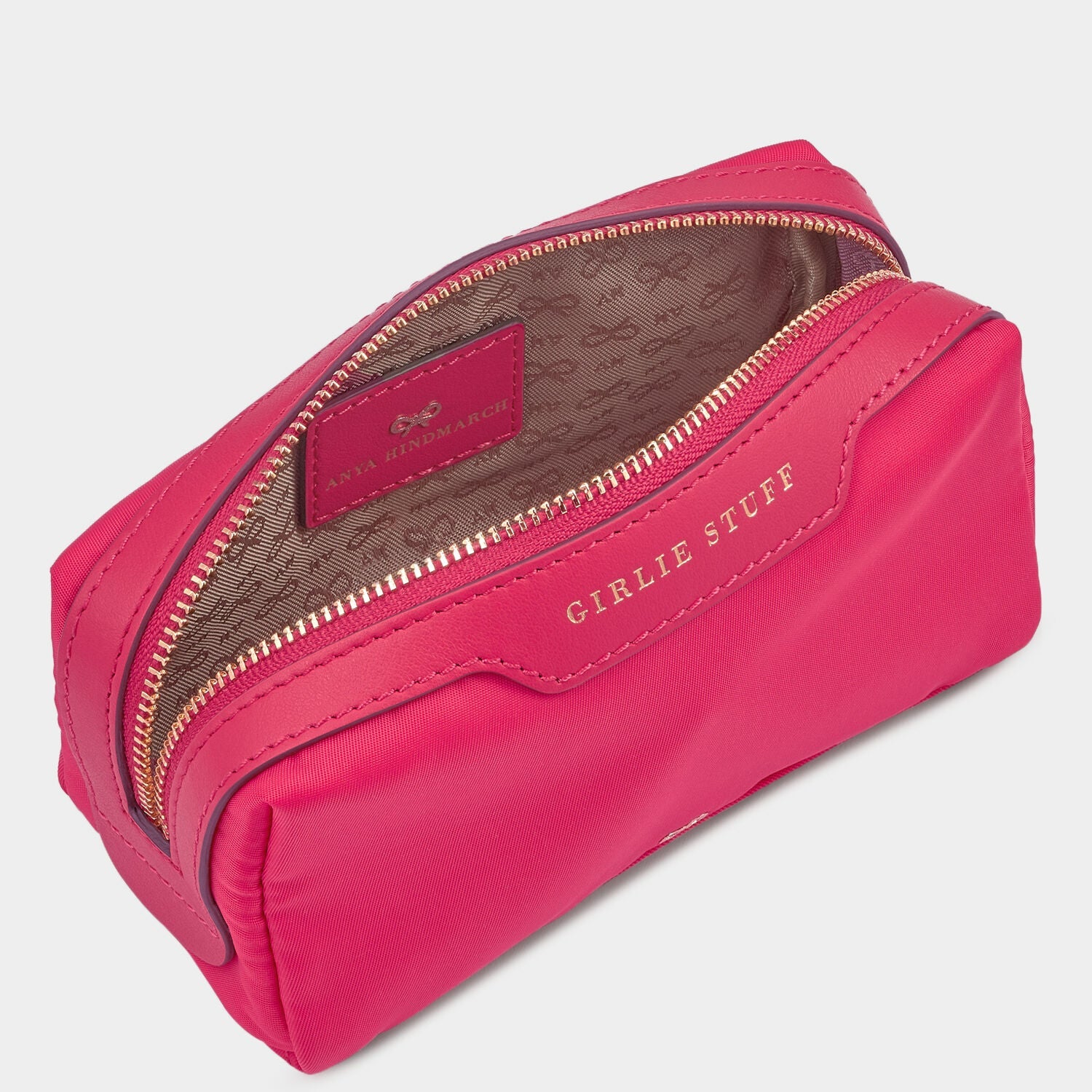 Girlie Stuff Pouch -

          
            Econyl® Regenerated Nylon in Hot Pink -
          

          Anya Hindmarch US
