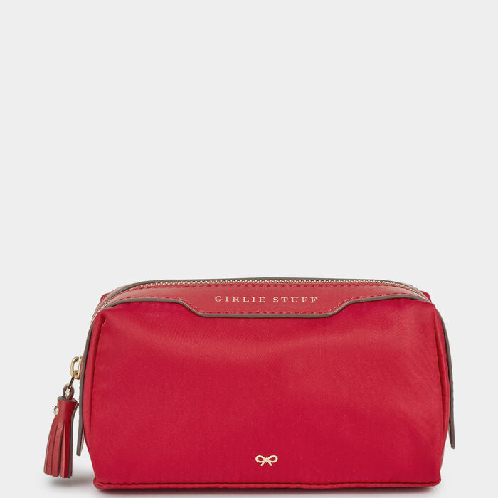 Girlie Stuff Pouch -

          
            Recycled Nylon in Red -
          

          Anya Hindmarch US
