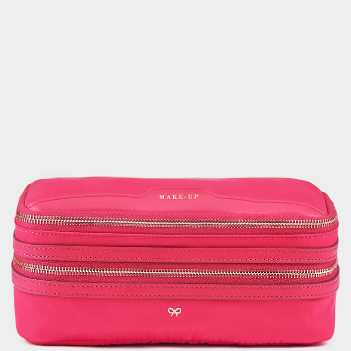 Make-Up Pouch -

          
            Econyl® Regenerated Nylon in Hot Pink -
          

          Anya Hindmarch US
