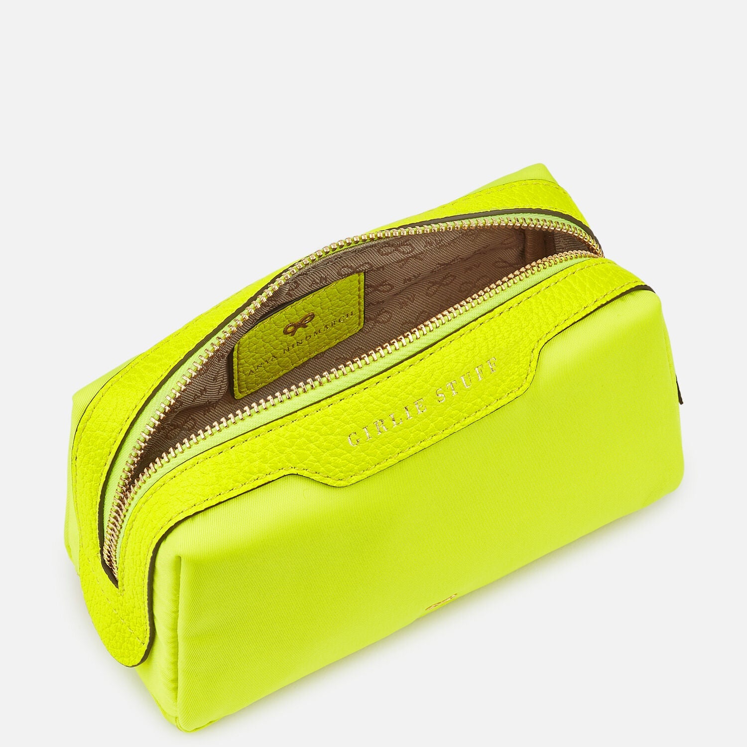 Girlie Stuff Pouch -

          
            Nylon in Neon Yellow -
          

          Anya Hindmarch US
