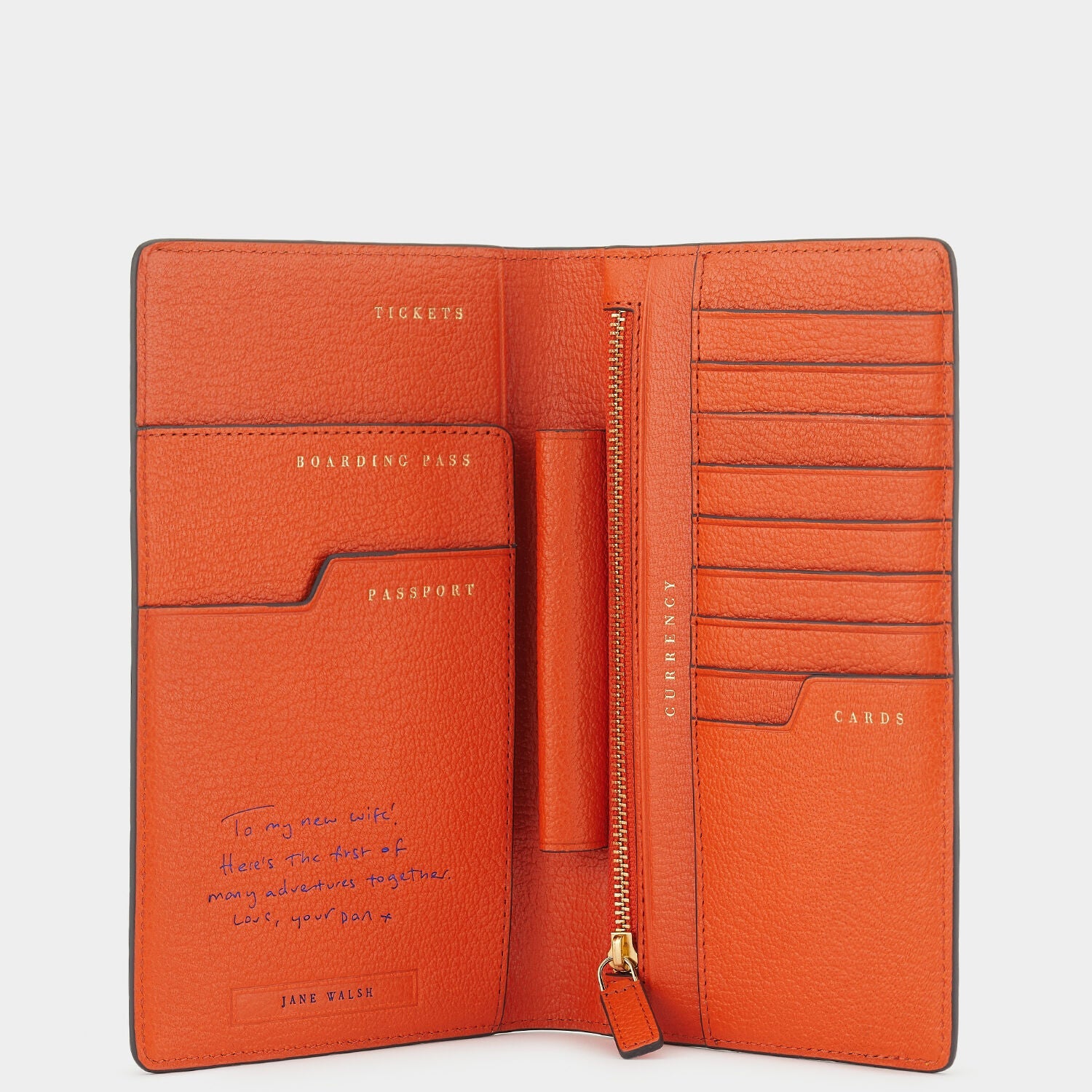 Bespoke Travel Wallet -

          
            Capra in Clementine -
          

          Anya Hindmarch US
