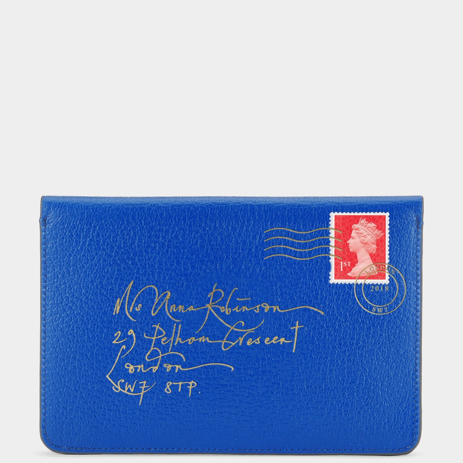 Envelope Passport Holder in Electric Blue Capra -

          
            Capra in Electric Blue -
          

          Anya Hindmarch US

