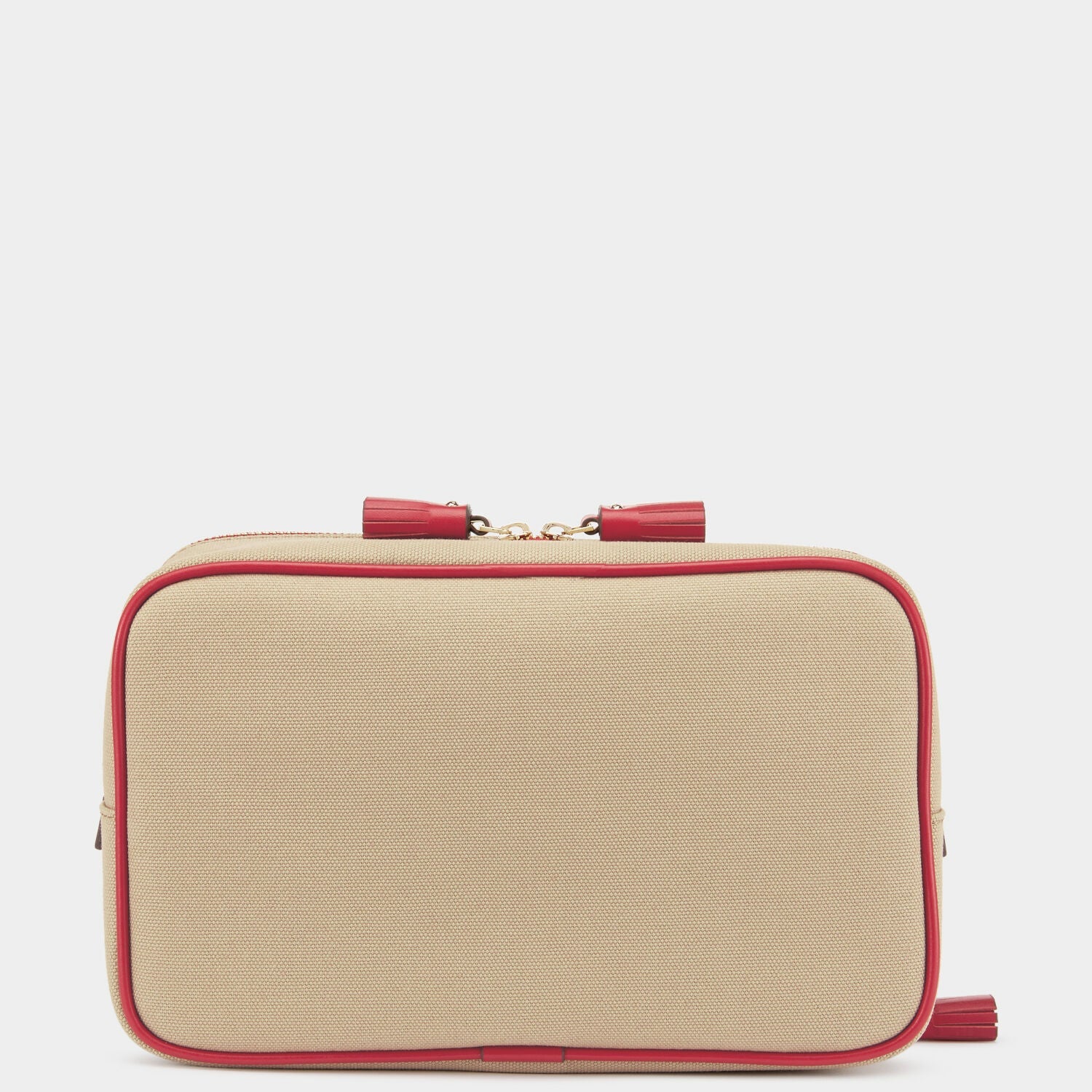 Bespoke Walton Wash Bag -

          
            Canvas in Natural/Red -
          

          Anya Hindmarch US
