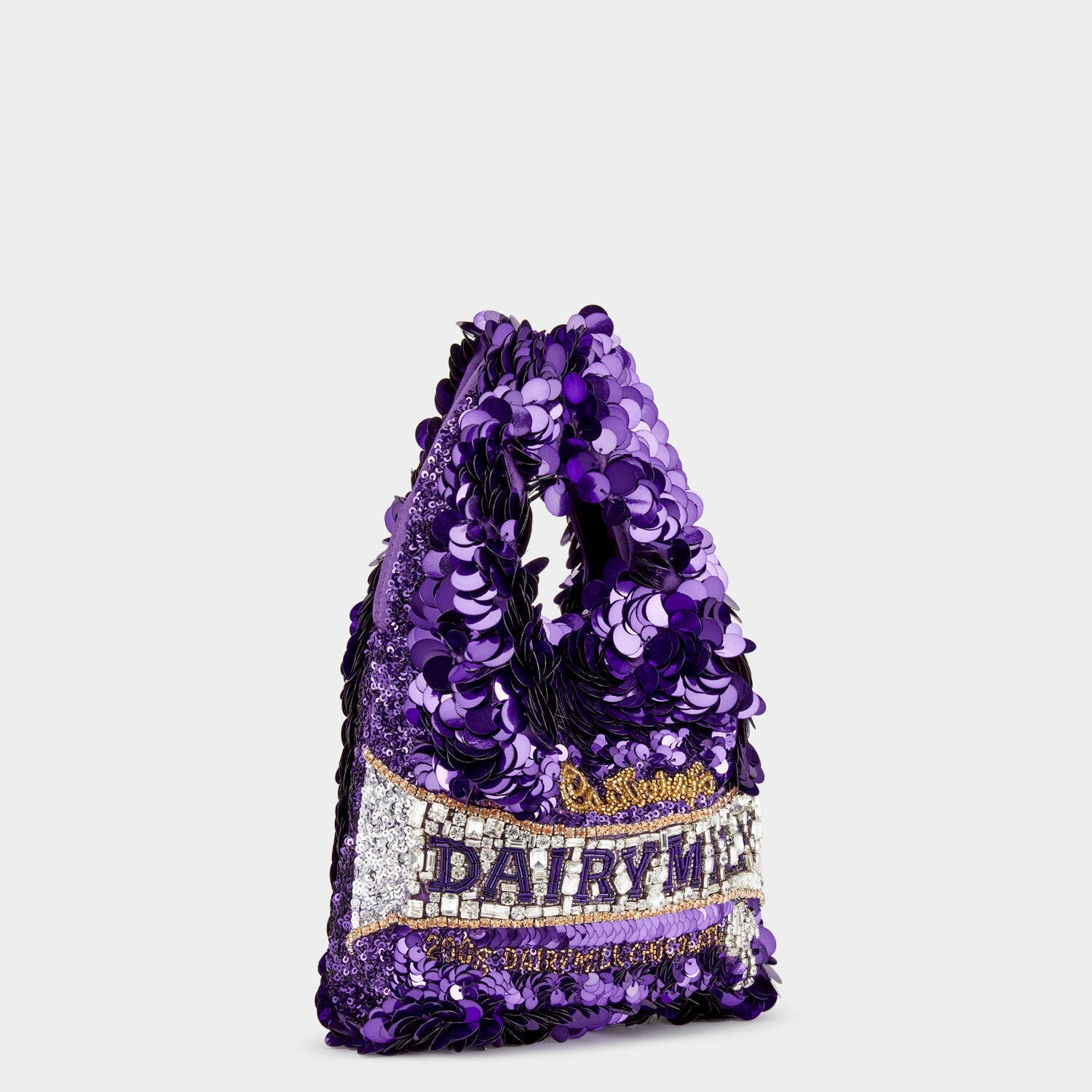 Anya Brands Dairy Milk Mini Tote -

          
            Sequins in Purple -
          

          Anya Hindmarch US
