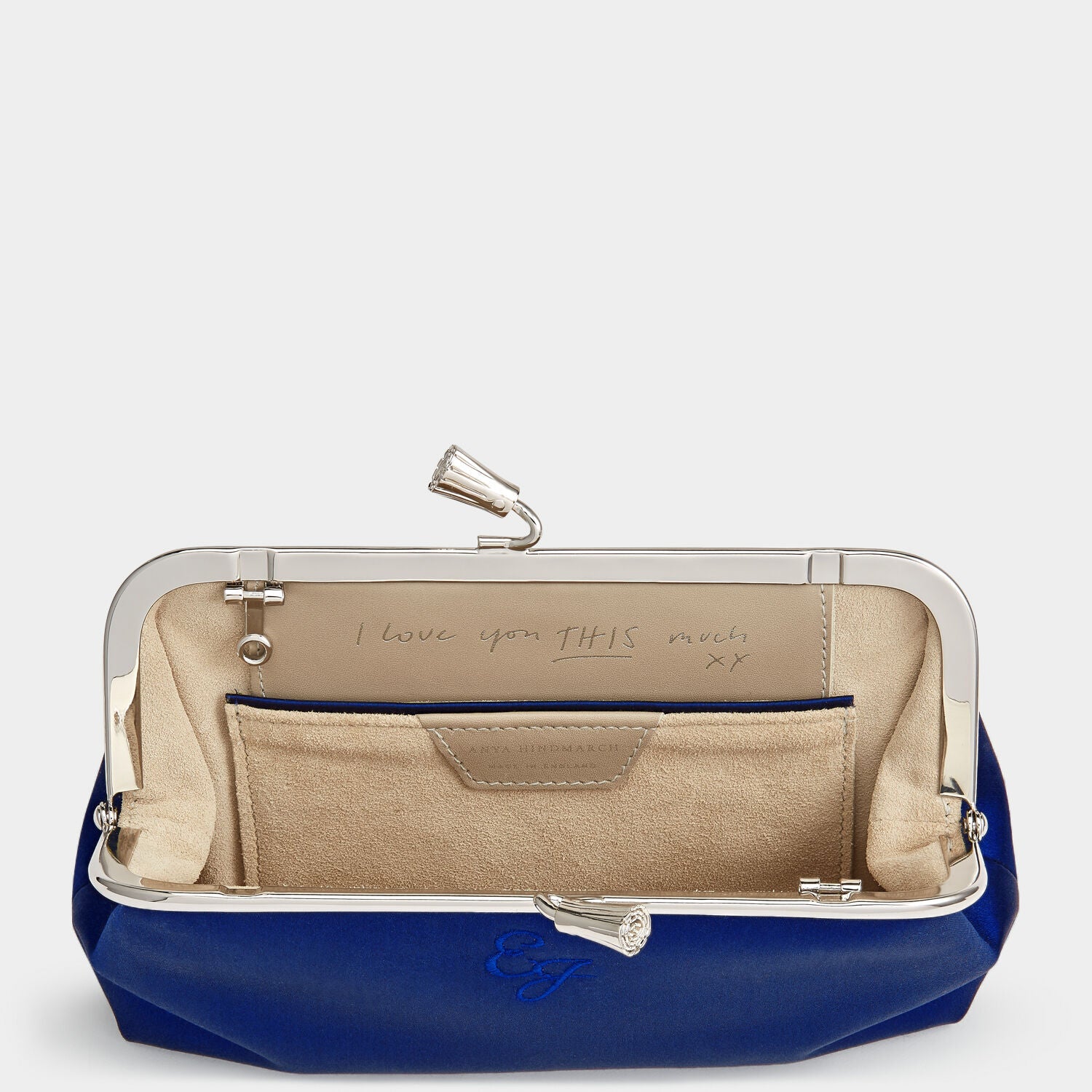 Bespoke Maud Tassel Clutch -

          
            Satin in Cobalt -
          

          Anya Hindmarch US
