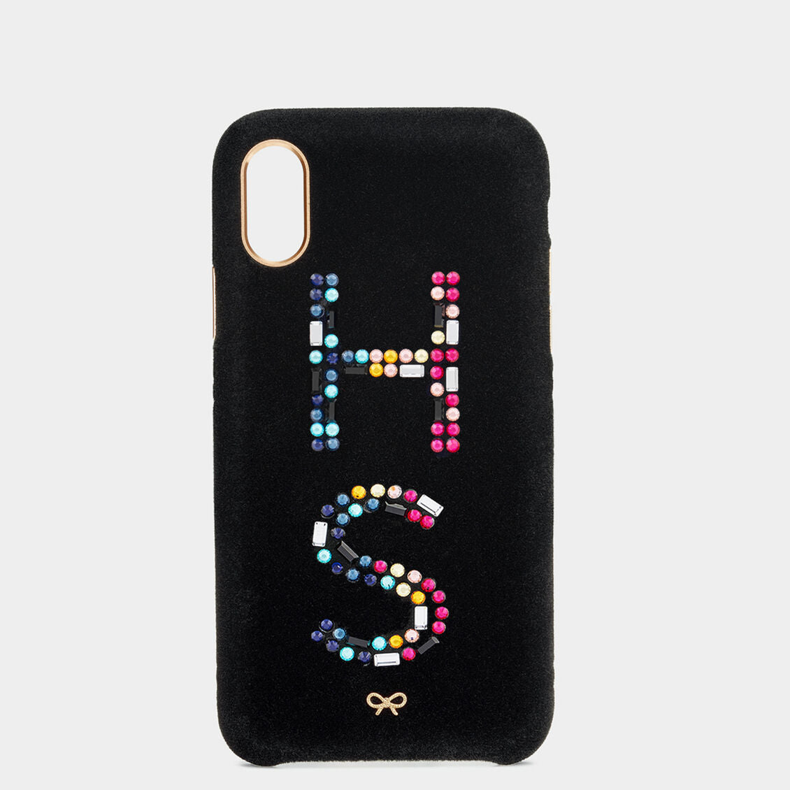 Velvet iPhone X/XS Case -

          
            Velvet in Black -
          

          Anya Hindmarch US
