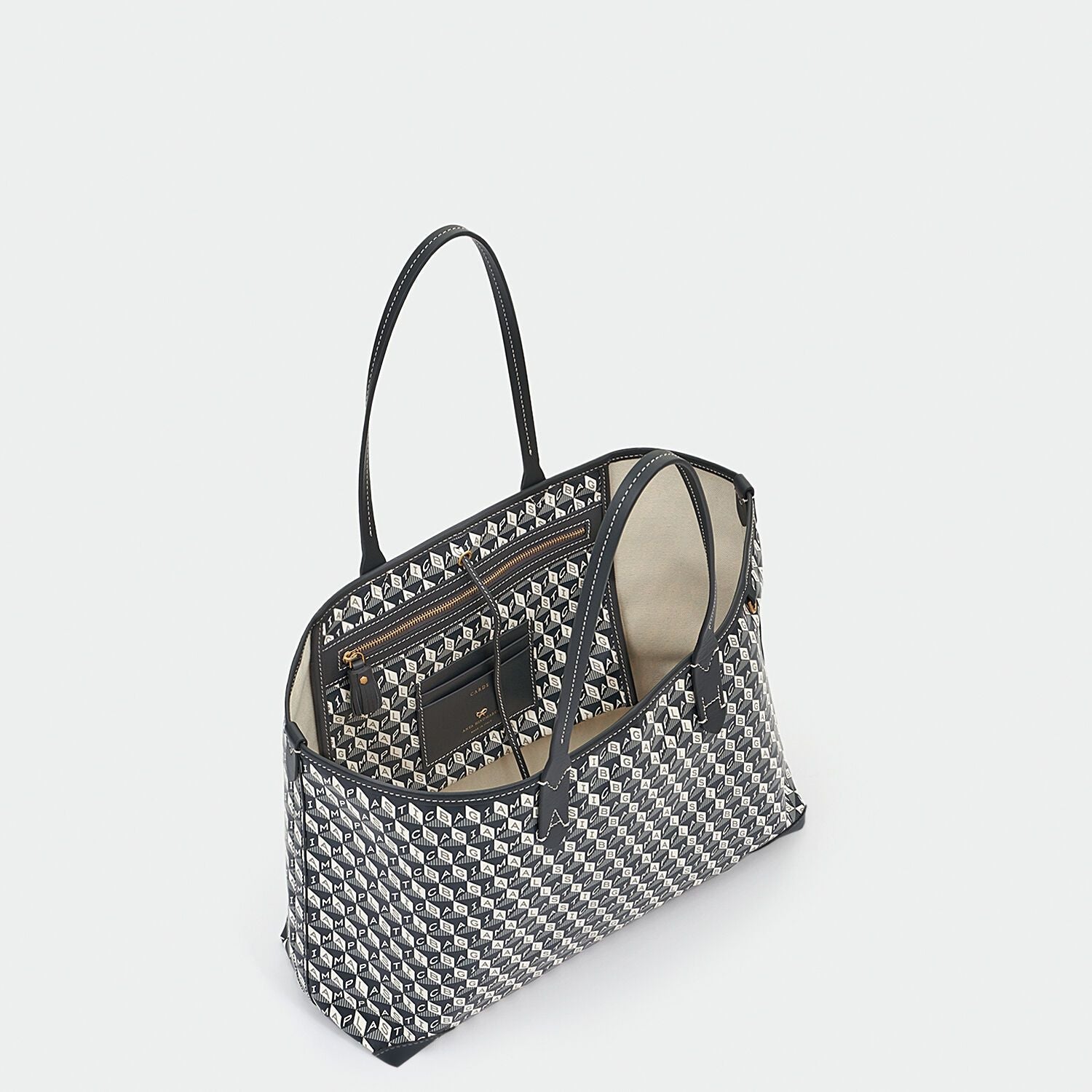 I Am A Plastic Bag Small Tote -

          
            Recycled Coated Canvas in Charcoal -
          

          Anya Hindmarch US
