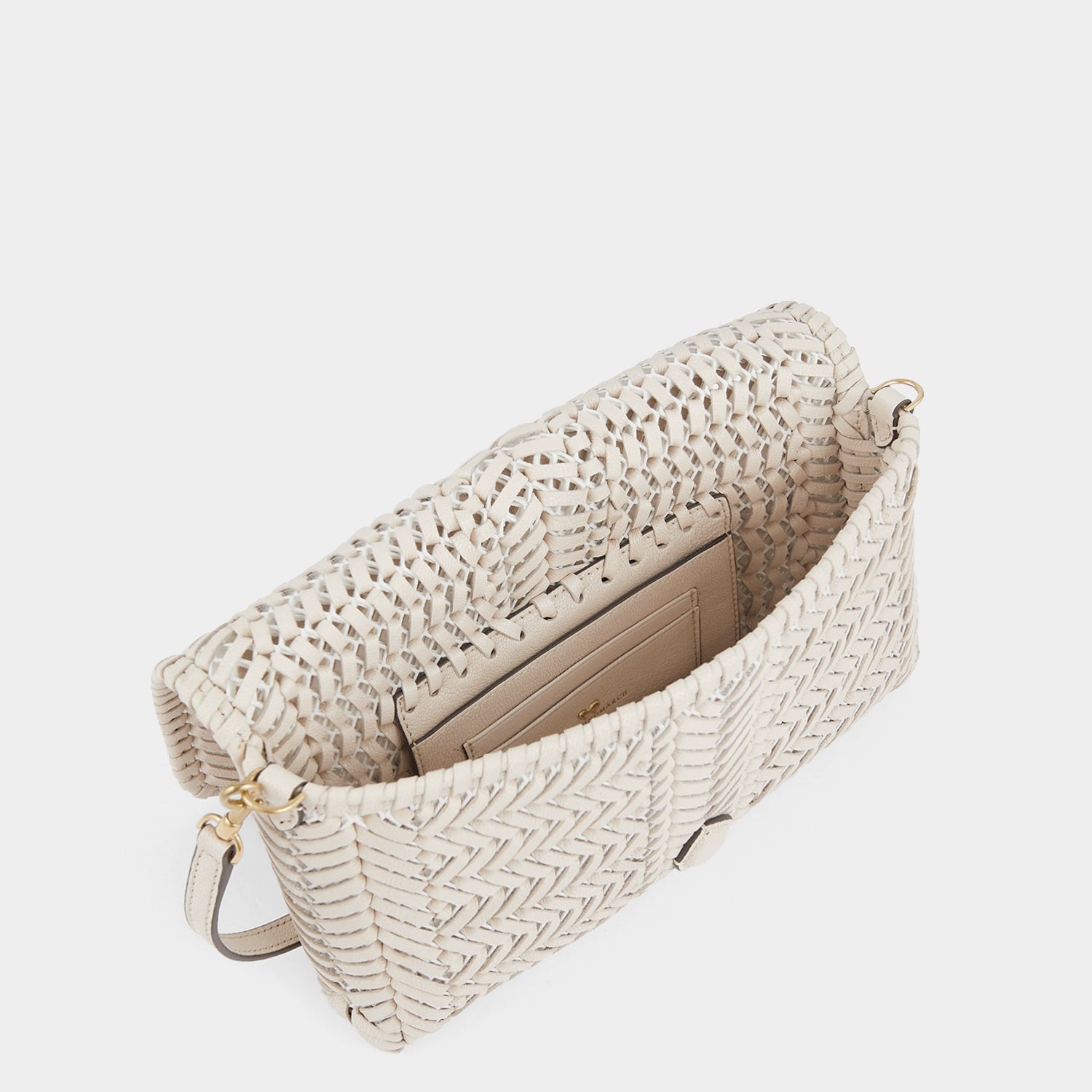 Neeson Cross-body -

          
            Capra Leather in Chalk -
          

          Anya Hindmarch US
