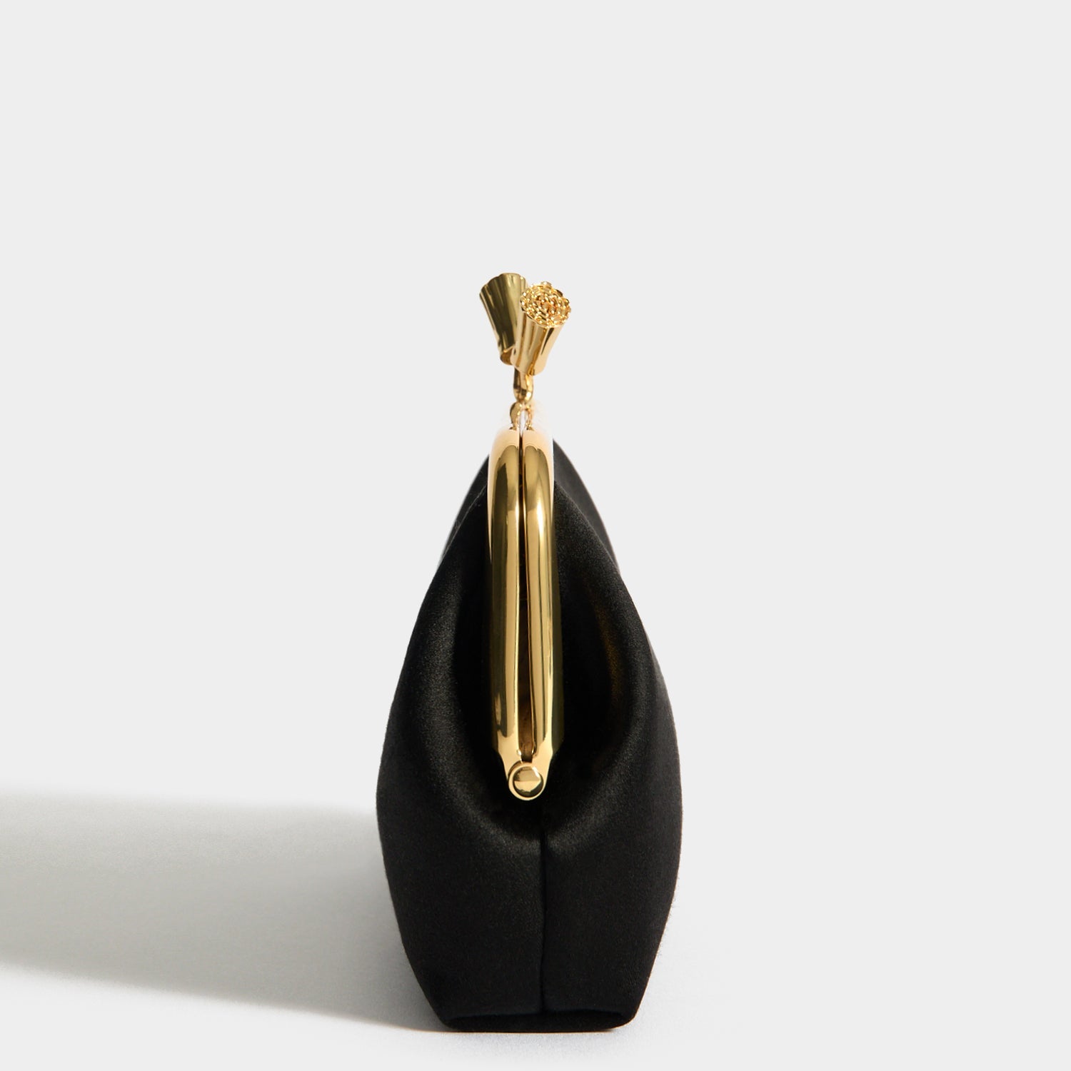 Maud Tassel Clutch -

          
            Recycled Satin in Black -
          

          Anya Hindmarch US
