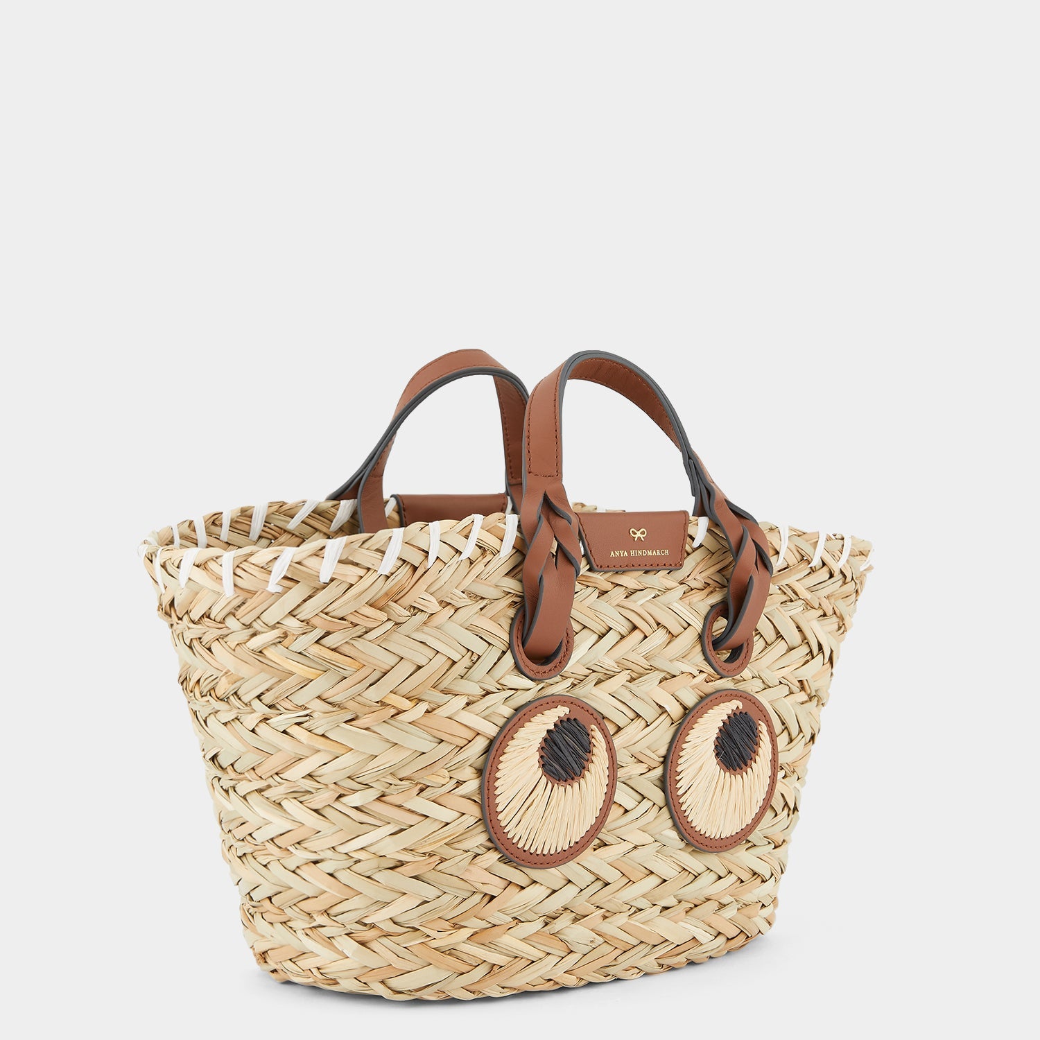 Small Paper Eyes Basket Bag