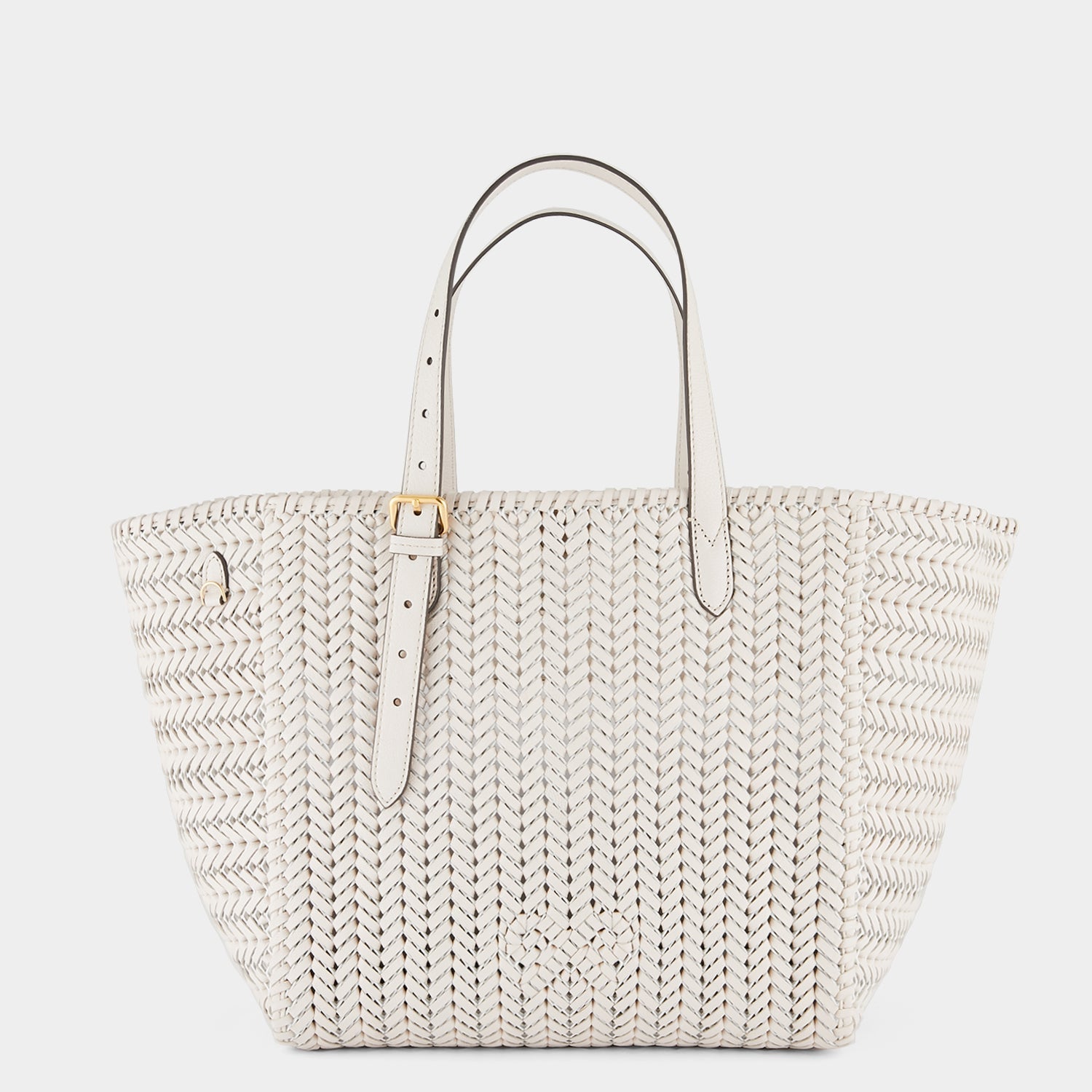 Neeson Square Tote -

                  
                    Capra Leather in Chalk -
                  

                  Anya Hindmarch US
