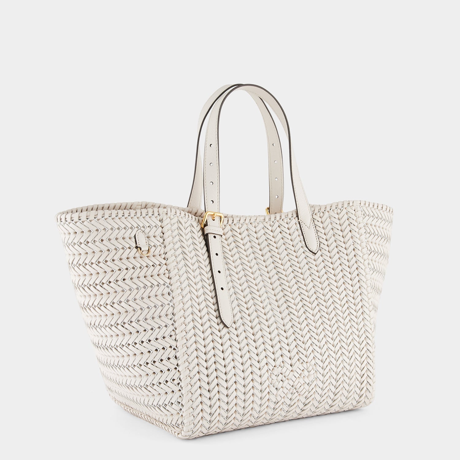 Neeson Square Tote -

                  
                    Capra Leather in Chalk -
                  

                  Anya Hindmarch US
