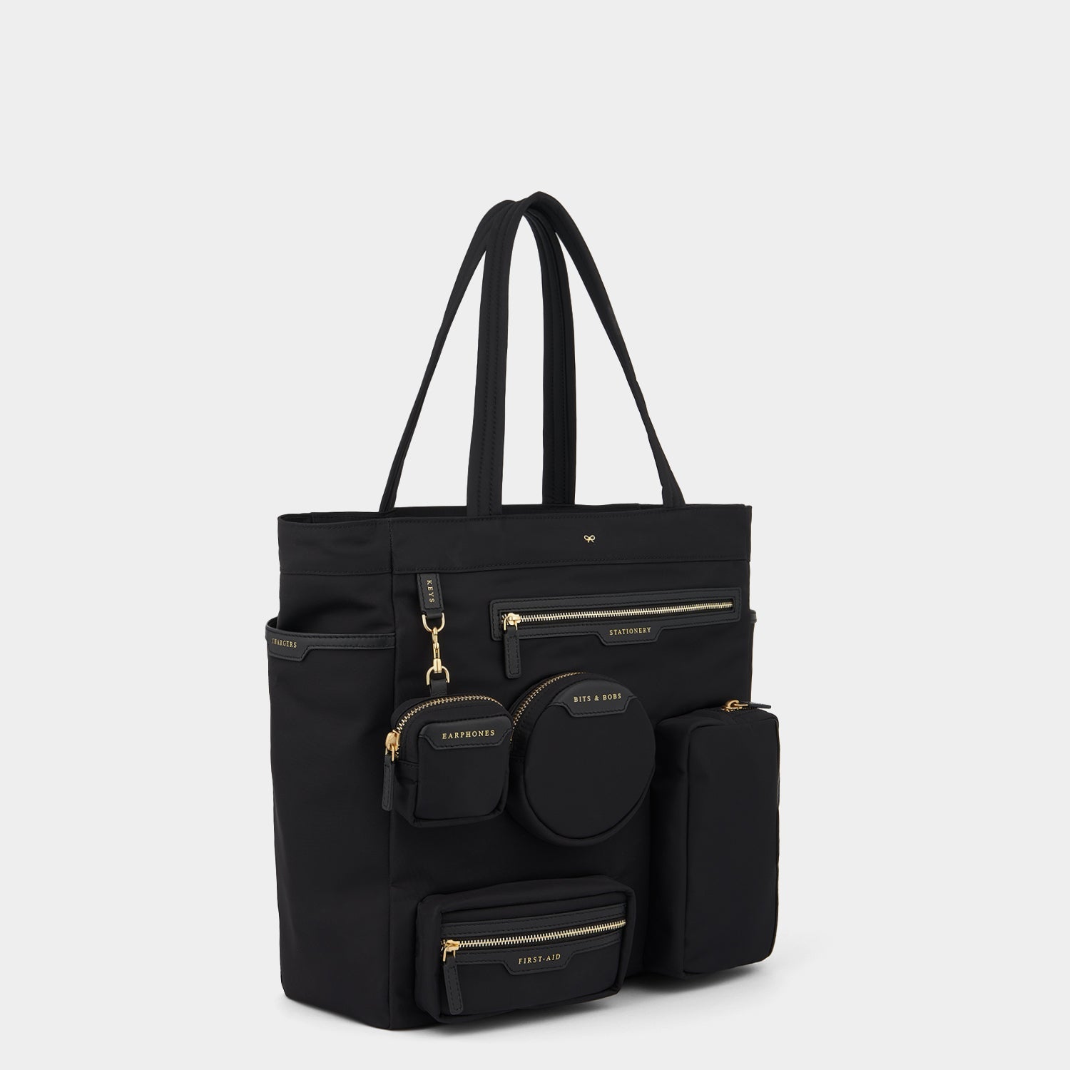 Commuter Tote -

          
            Regenerated Econyl® in Black -
          

          Anya Hindmarch US
