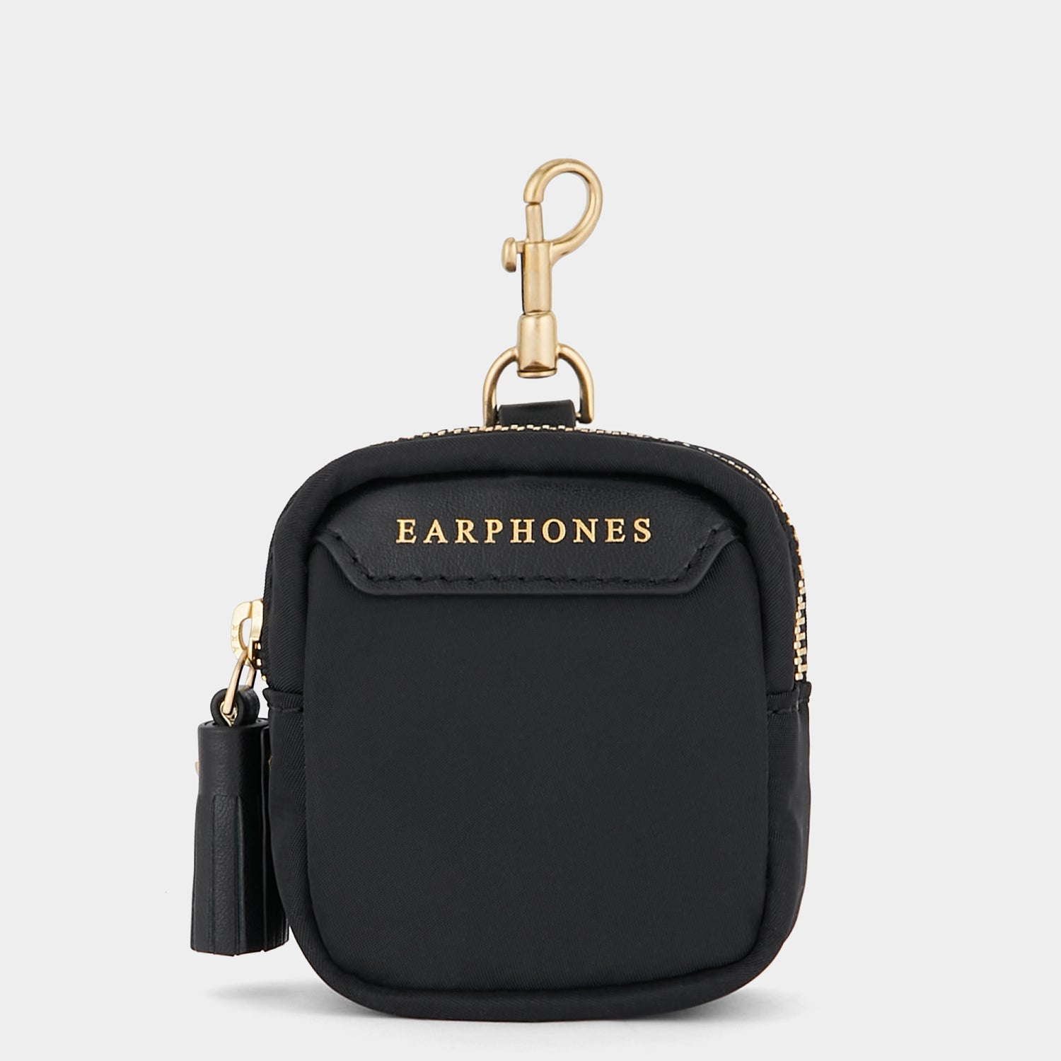 Earphones Pouch -

          
            Regenerated Econyl® in Black -
          

          Anya Hindmarch US
